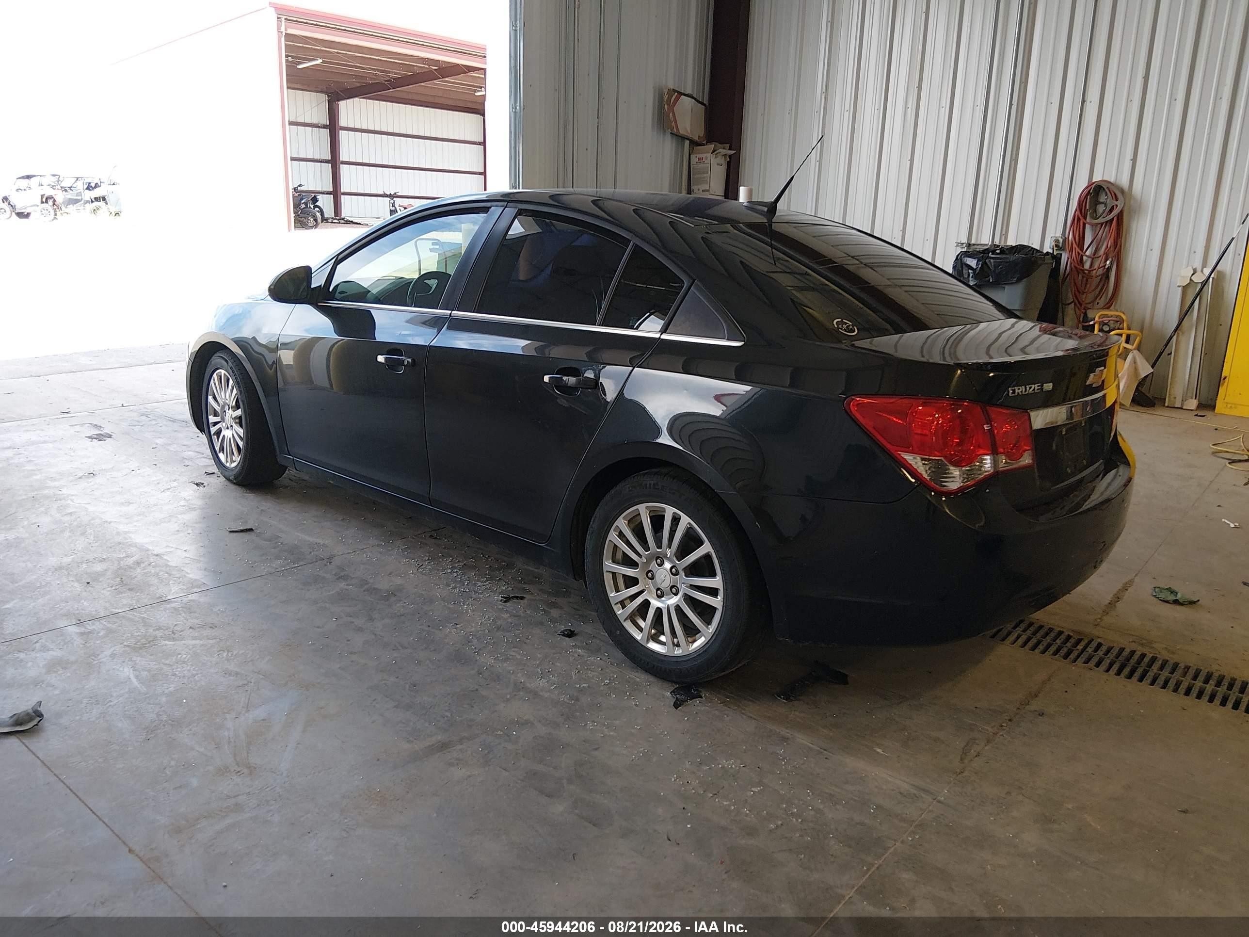 2012 Chevrolet Cruze Eco Black vin: 1G1PJ5SC5C7319883