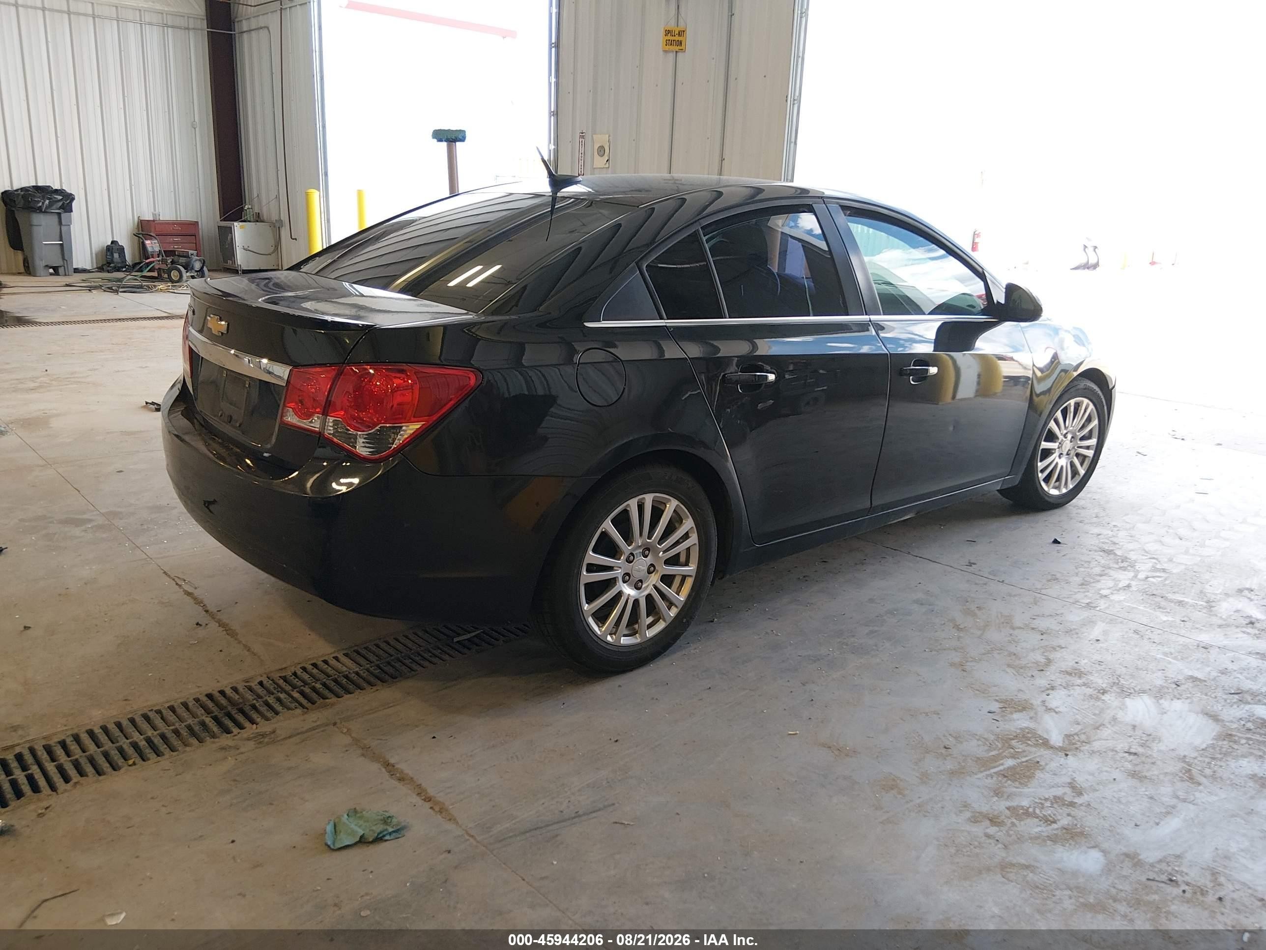 2012 Chevrolet Cruze Eco Black vin: 1G1PJ5SC5C7319883