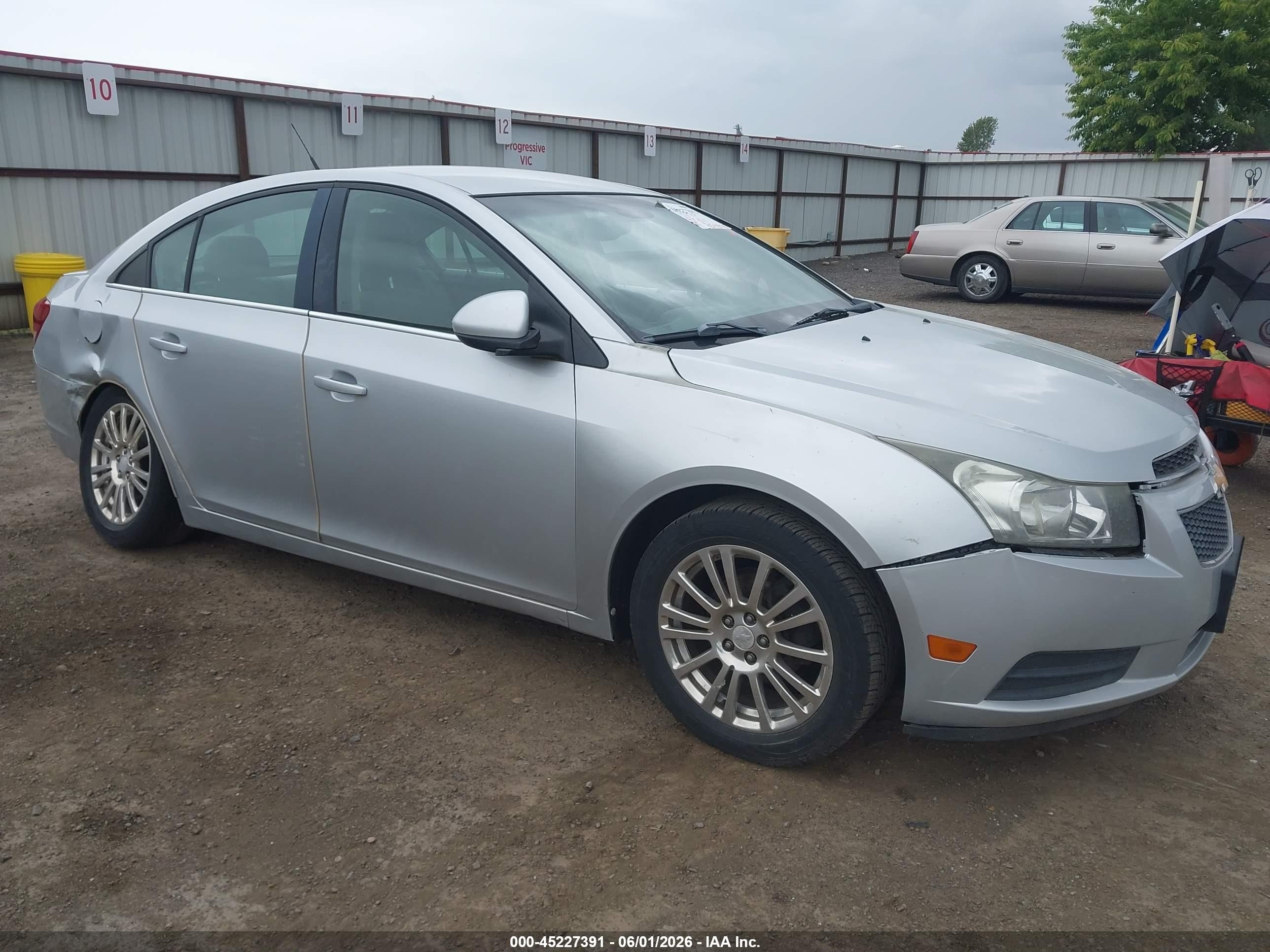 2012 Chevrolet Cruze Eco Silver vin: 1G1PJ5SC6C7168486