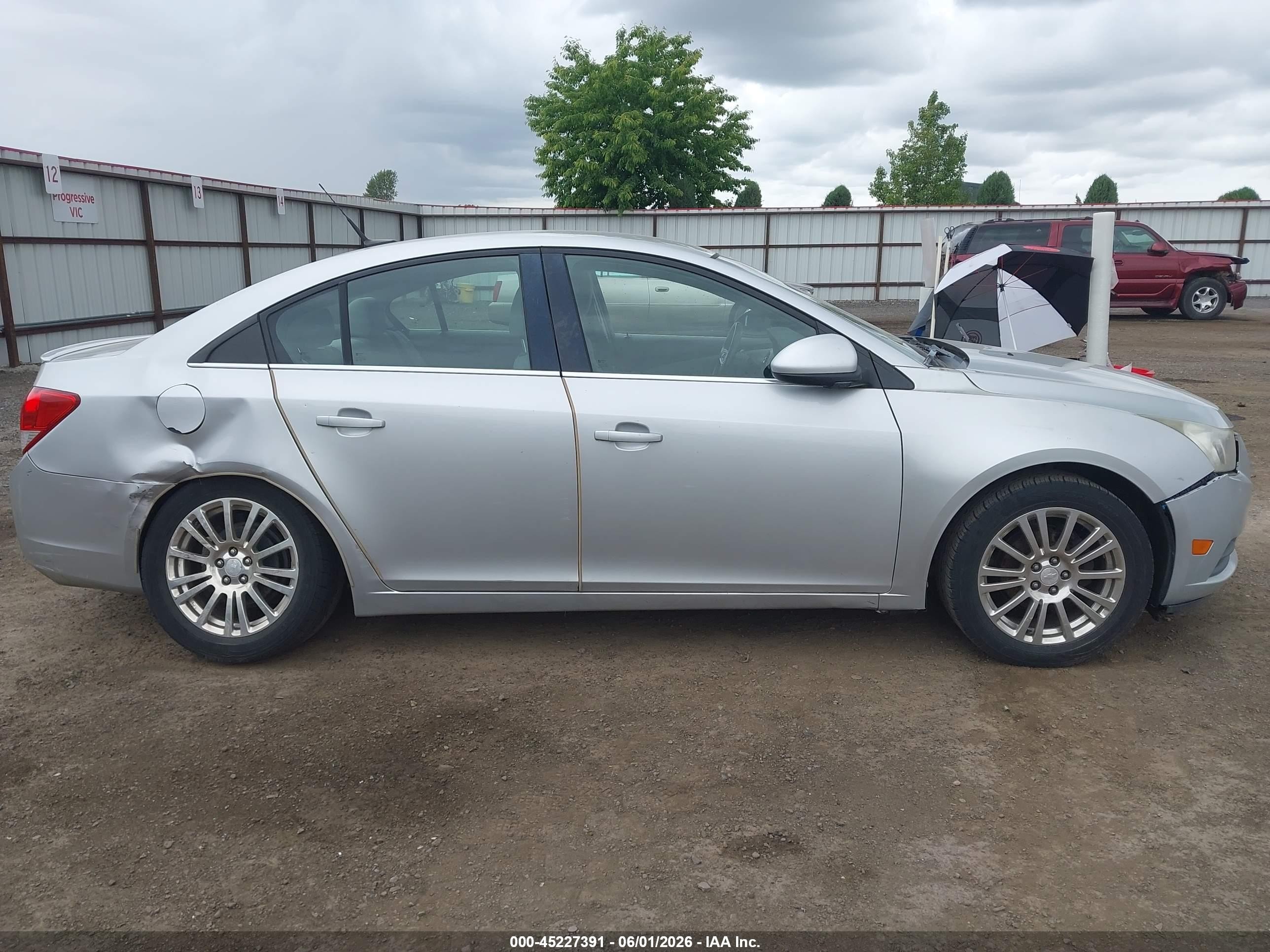 2012 Chevrolet Cruze Eco Silver vin: 1G1PJ5SC6C7168486