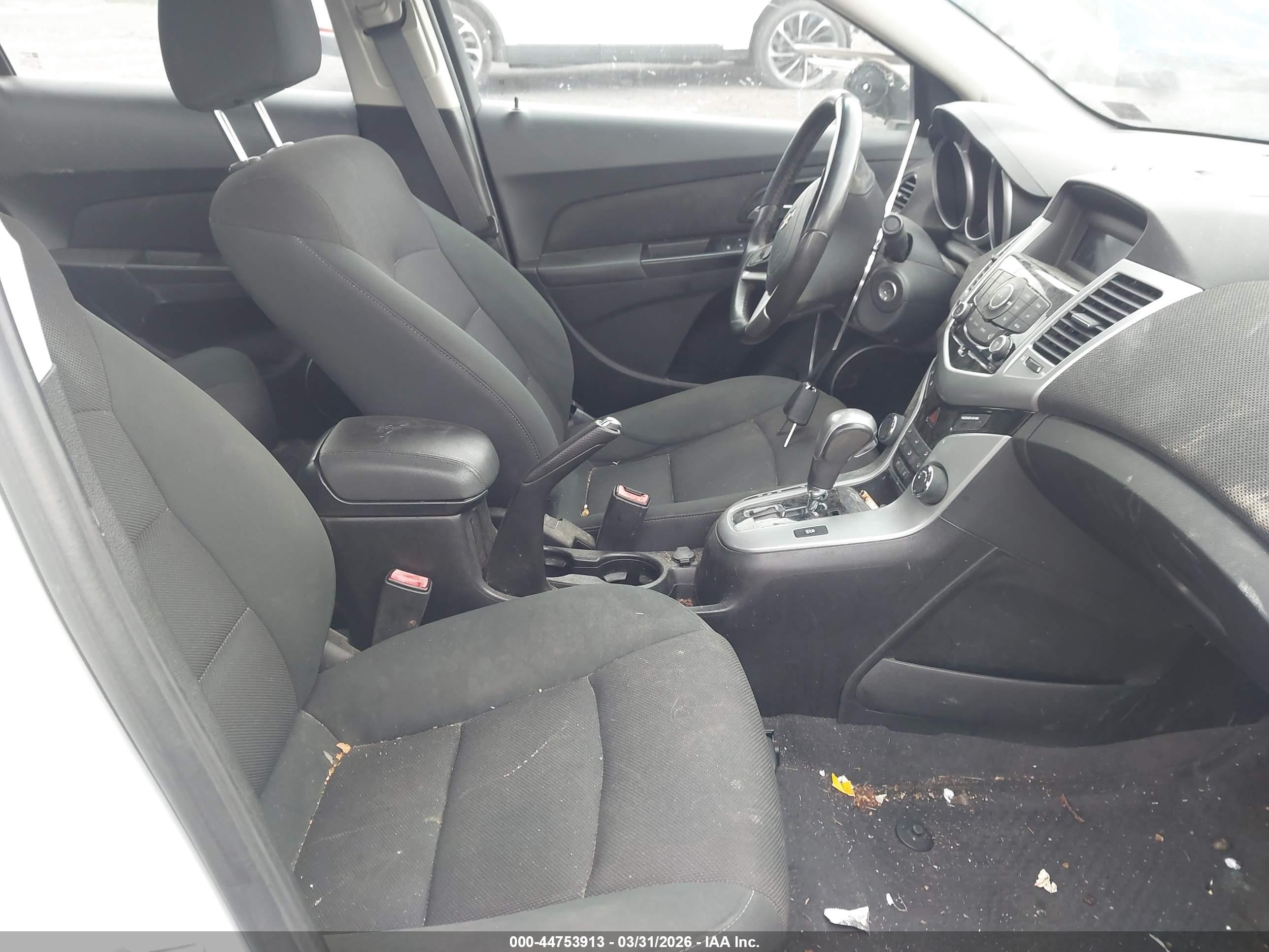 2012 Chevrolet Cruze Eco White vin: 1G1PJ5SC6C7190620