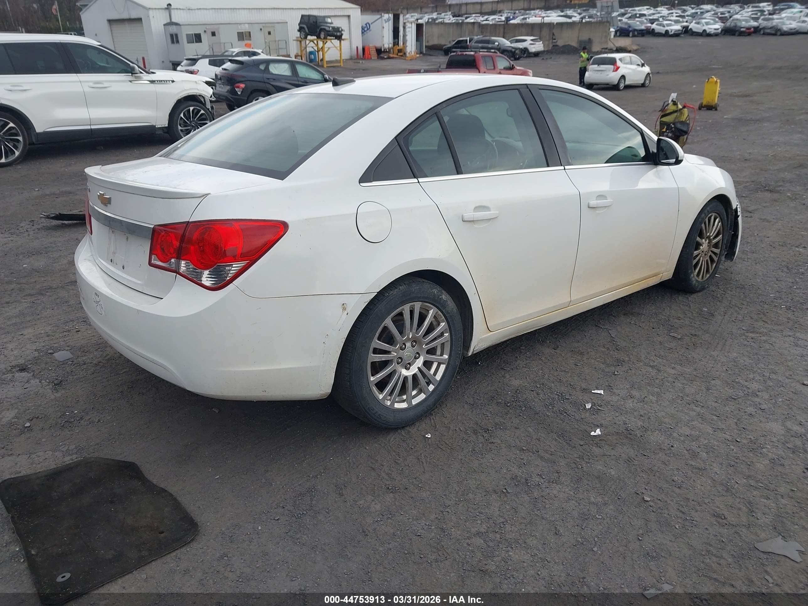 2012 Chevrolet Cruze Eco White vin: 1G1PJ5SC6C7190620