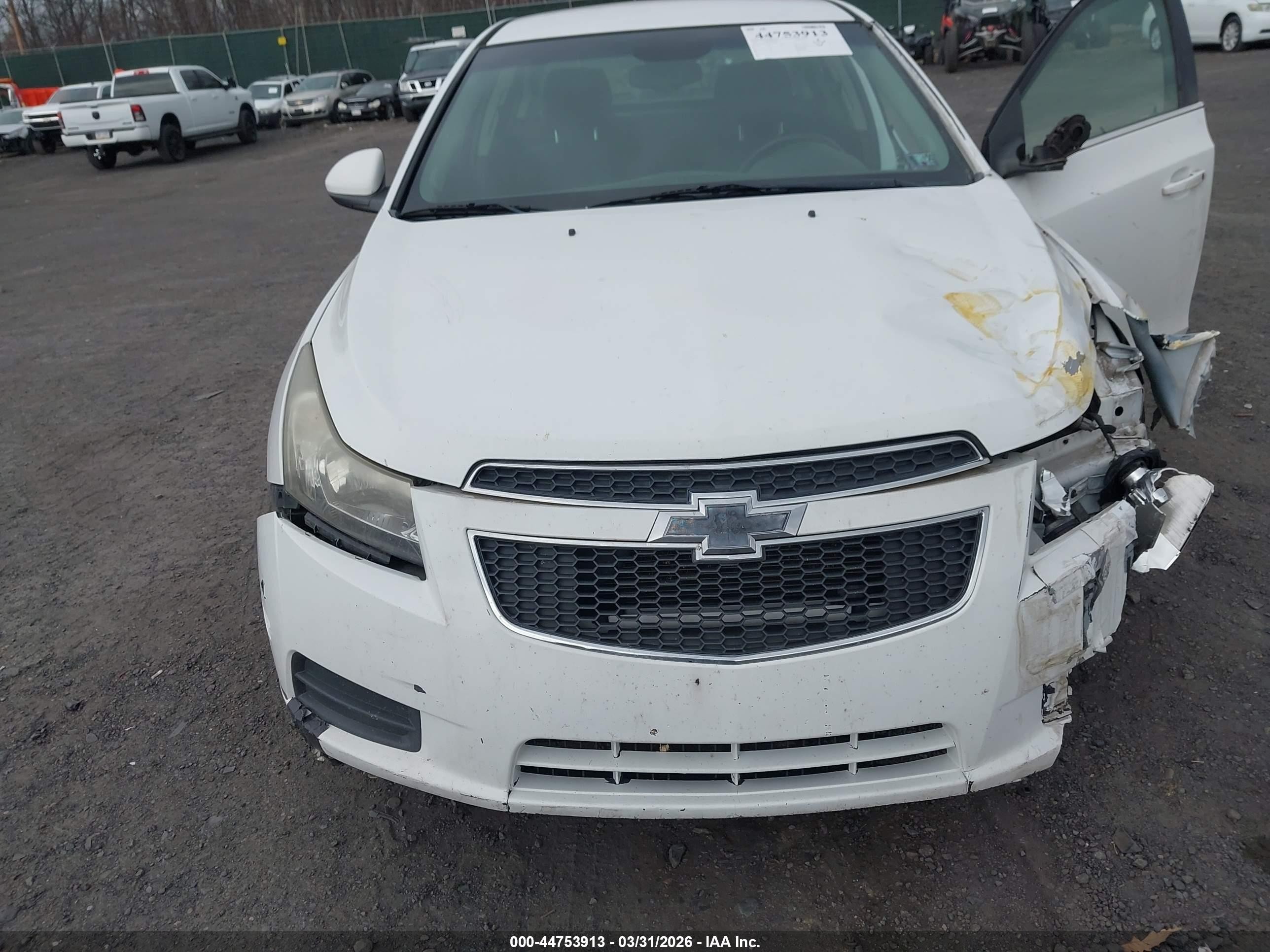 2012 Chevrolet Cruze Eco White vin: 1G1PJ5SC6C7190620