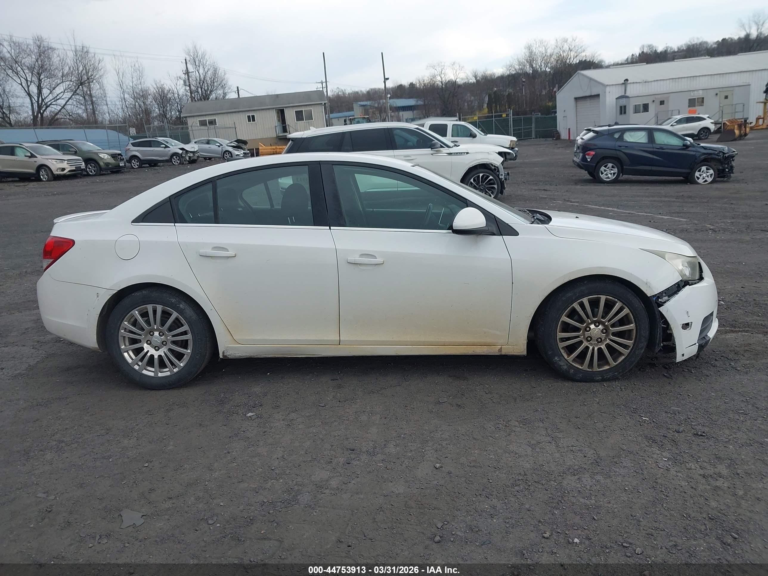 2012 Chevrolet Cruze Eco White vin: 1G1PJ5SC6C7190620