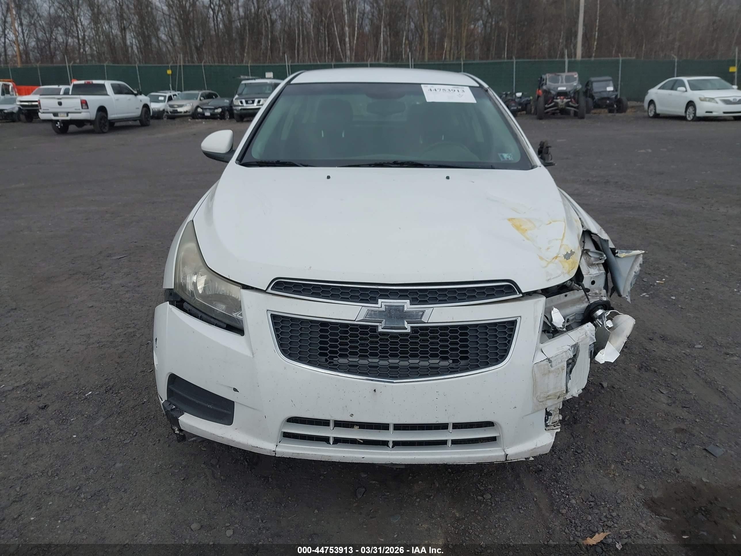 2012 Chevrolet Cruze Eco White vin: 1G1PJ5SC6C7190620