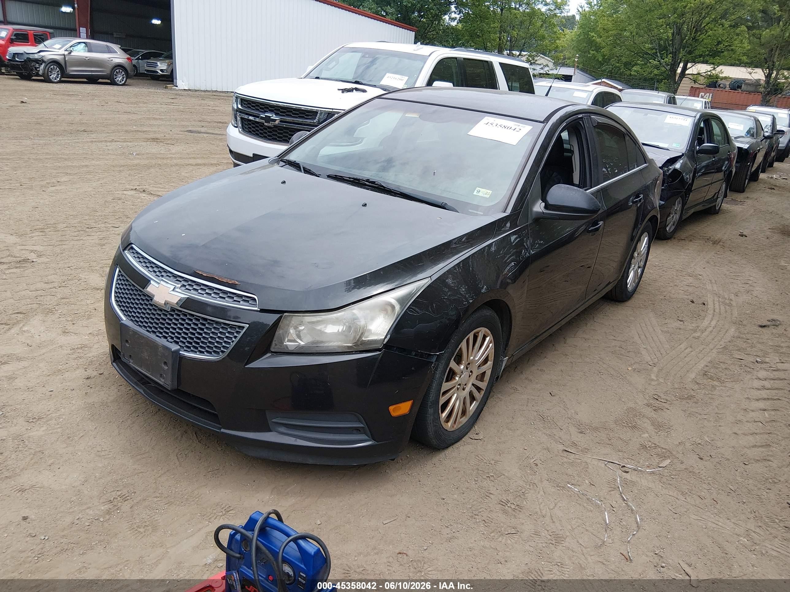 2012 Chevrolet Cruze Eco Black vin: 1G1PJ5SC6C7289504