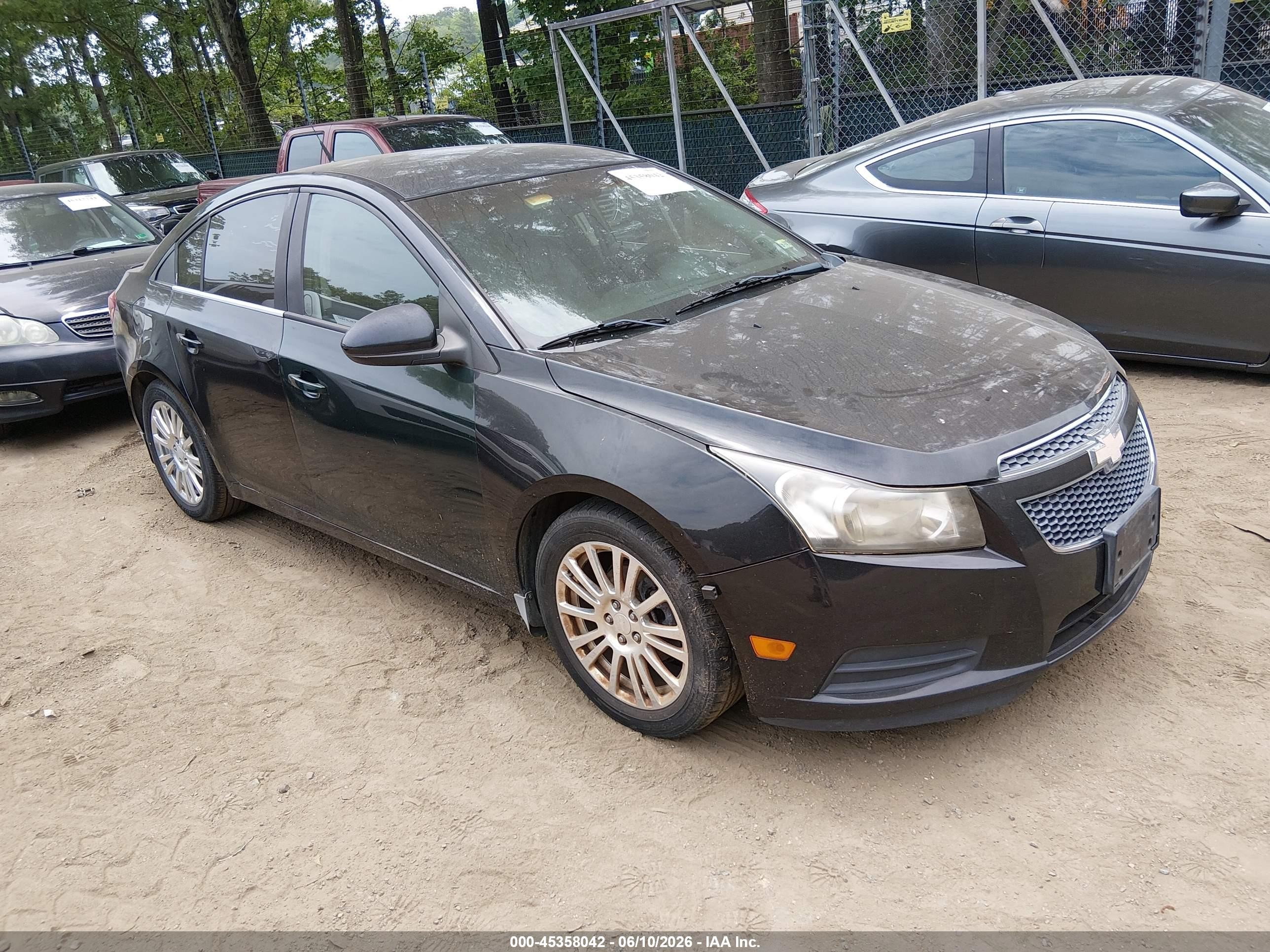 2012 Chevrolet Cruze Eco Black vin: 1G1PJ5SC6C7289504