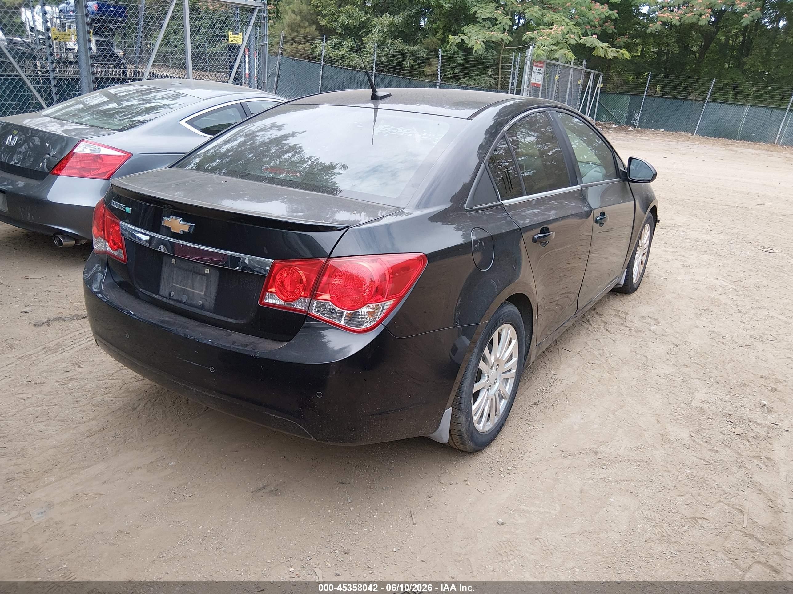 2012 Chevrolet Cruze Eco Black vin: 1G1PJ5SC6C7289504