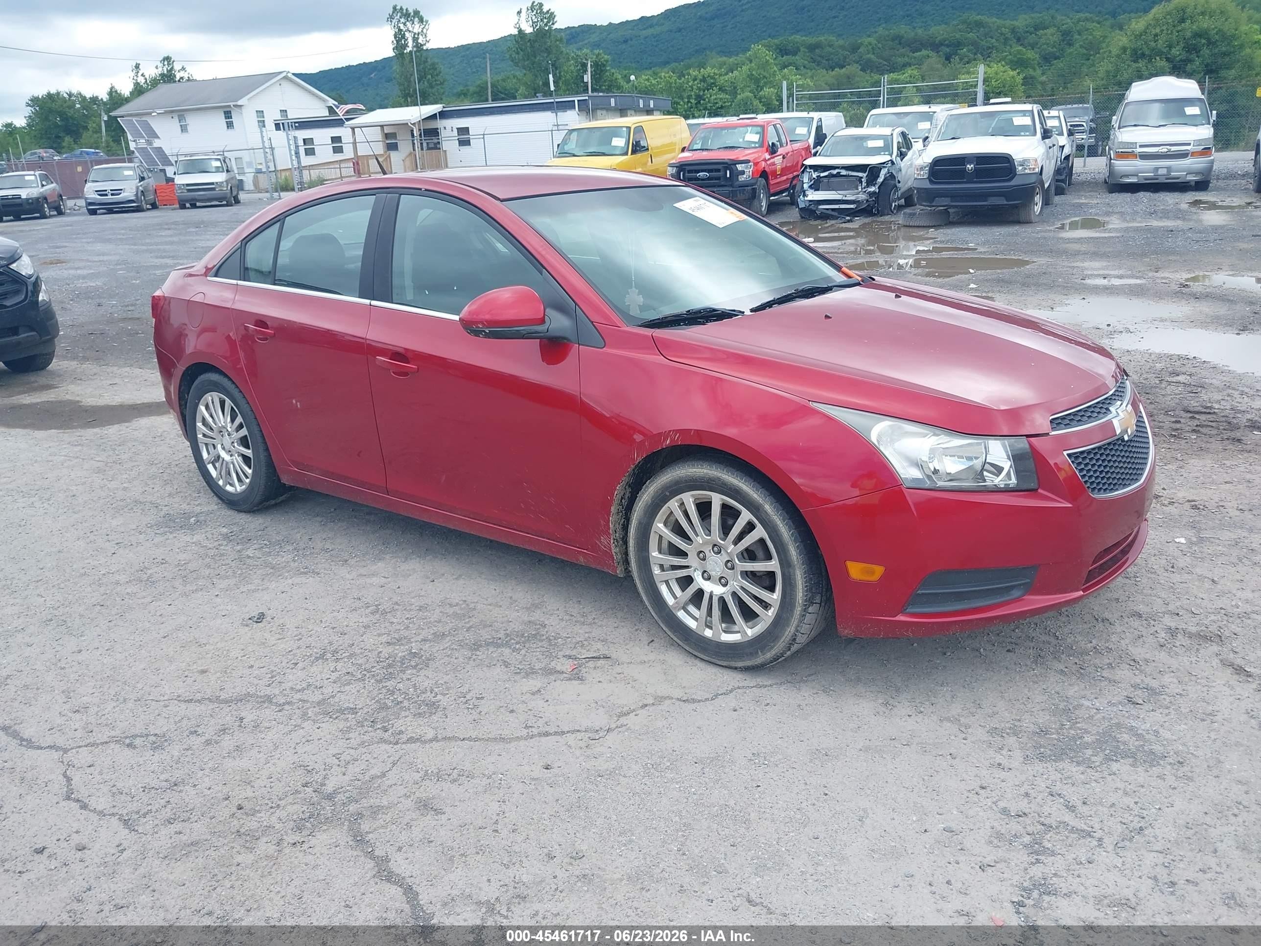 2012 Chevrolet Cruze Eco Red vin: 1G1PJ5SC7C7152572