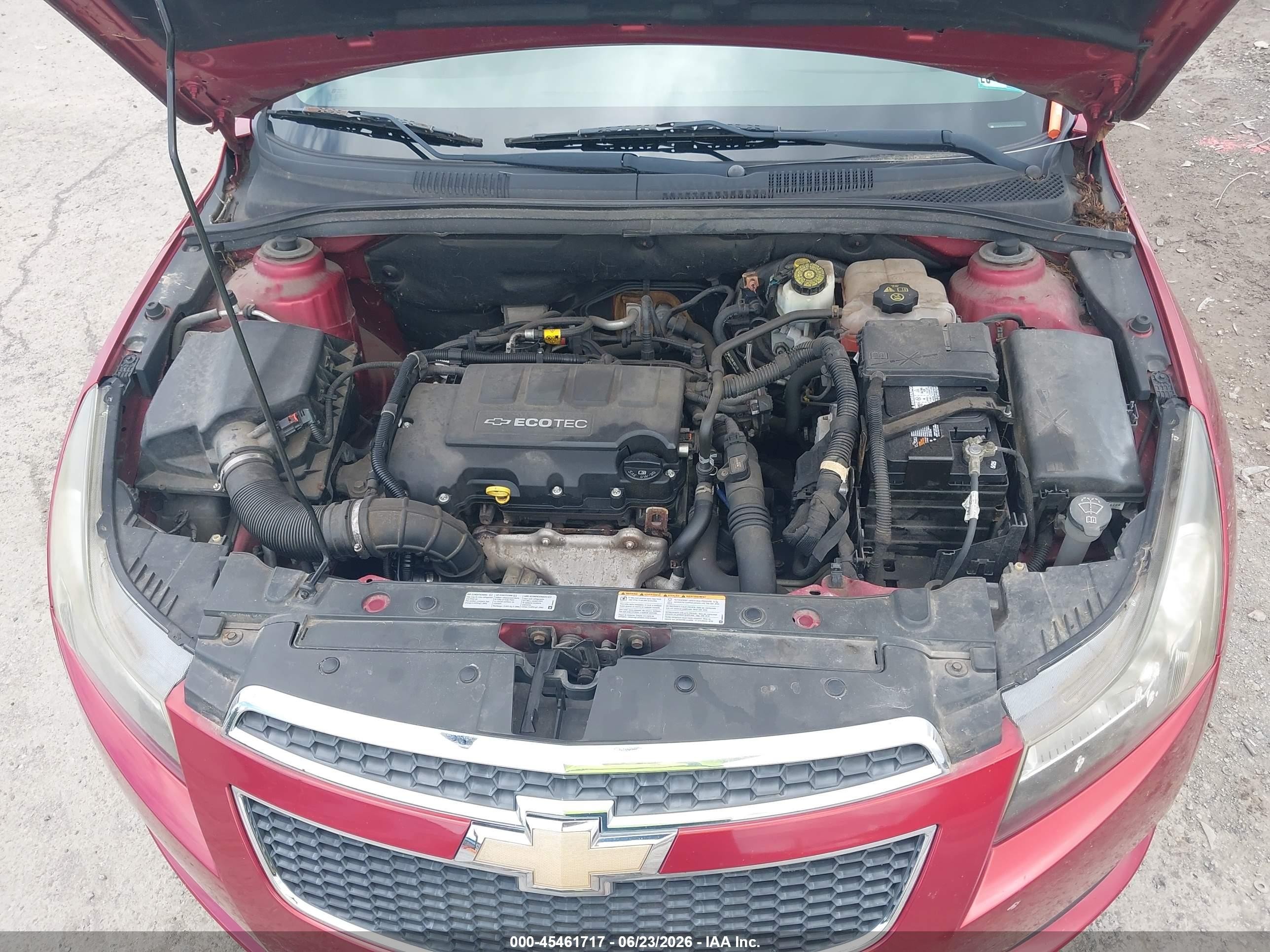 2012 Chevrolet Cruze Eco Красный vin: 1G1PJ5SC7C7152572