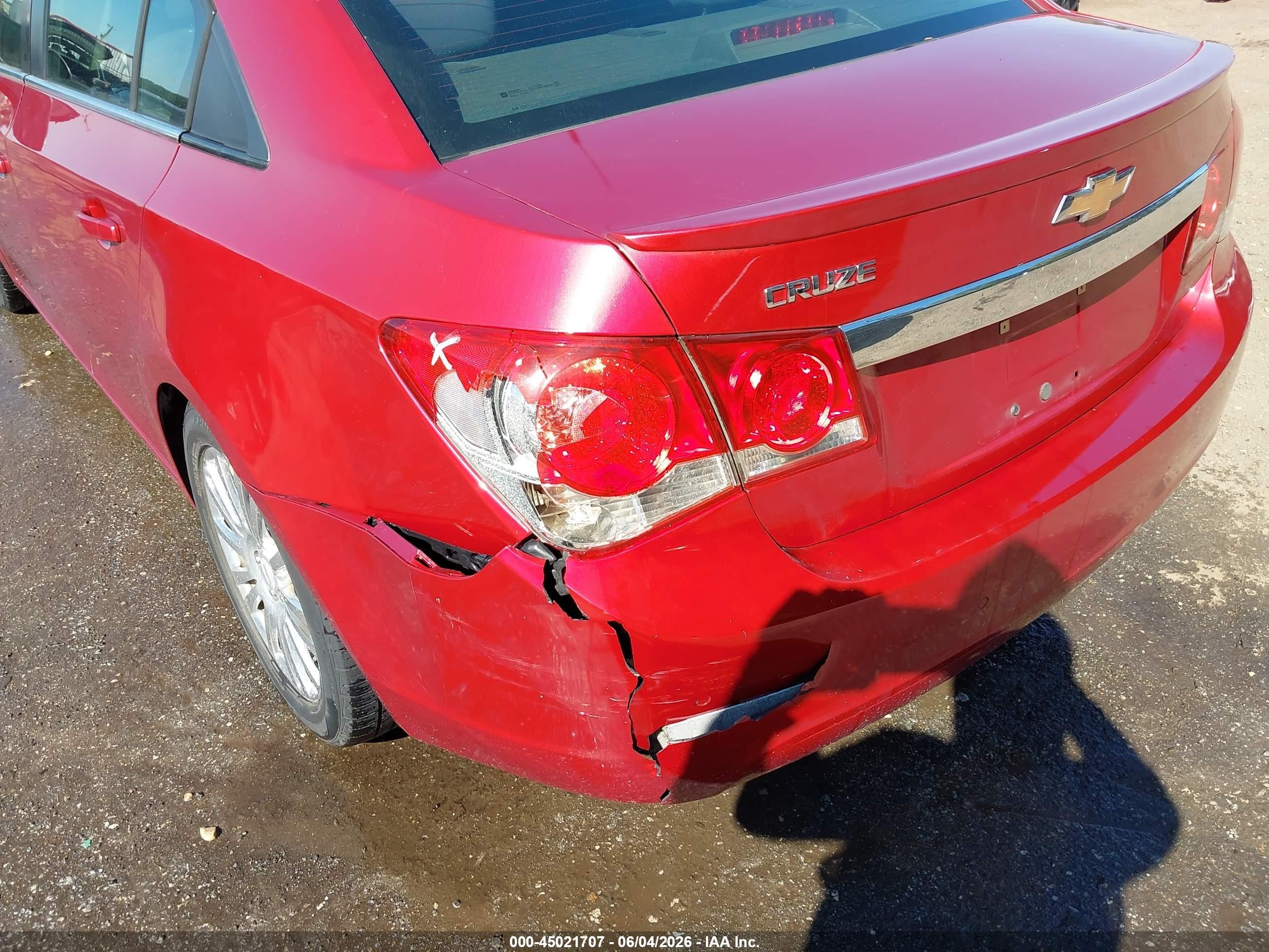 2012 Chevrolet Cruze Eco Красный vin: 1G1PJ5SC7C7256351