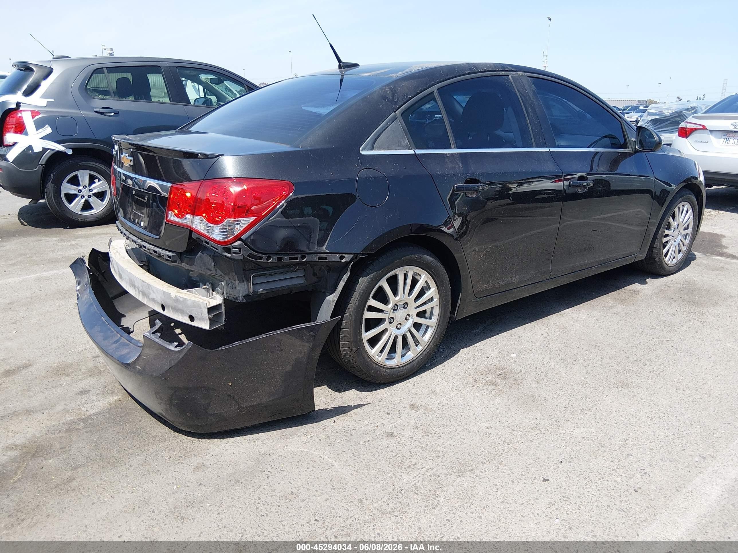 2012 Chevrolet Cruze Eco Black vin: 1G1PJ5SC7C7310294