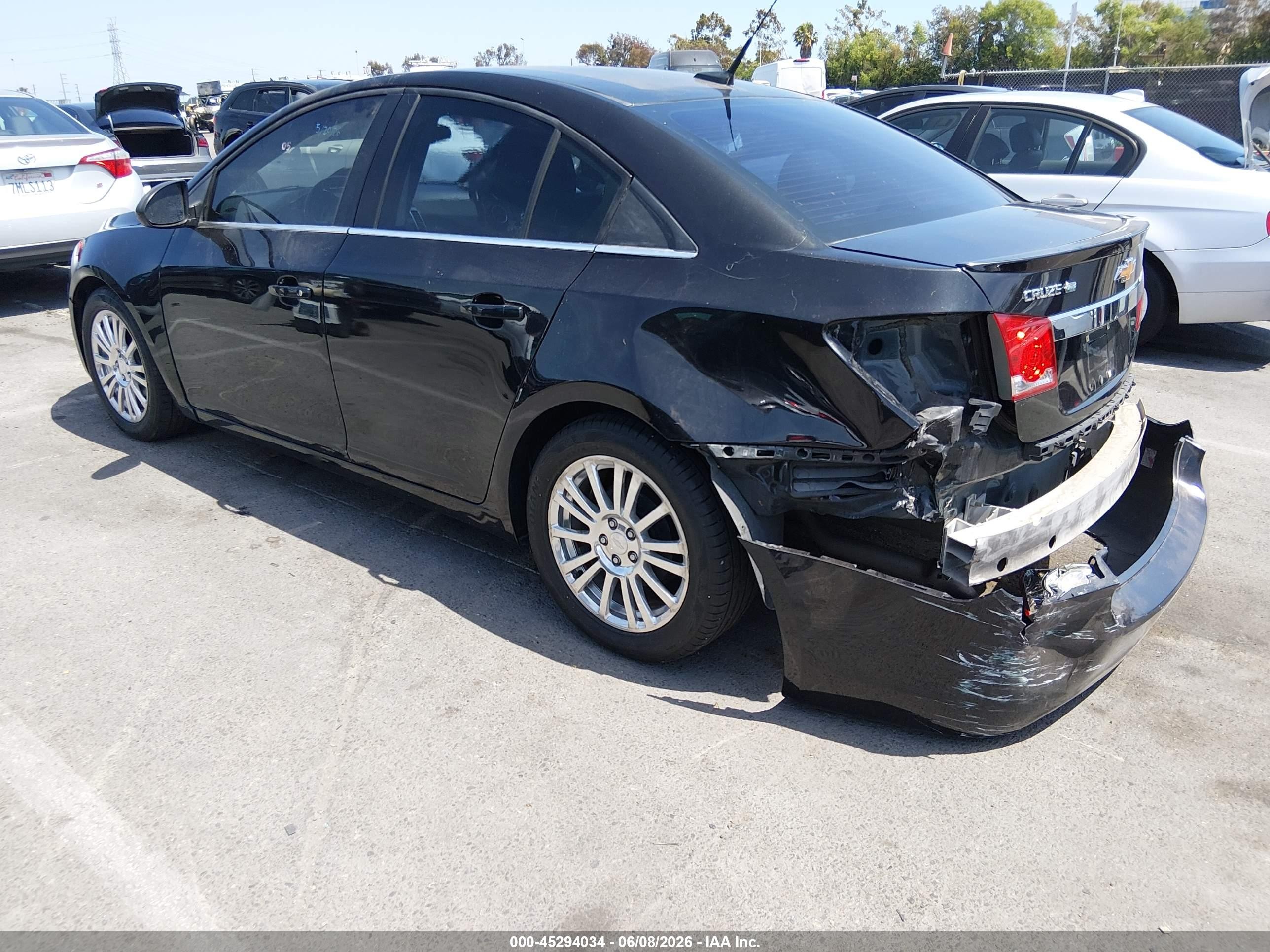 2012 Chevrolet Cruze Eco Black vin: 1G1PJ5SC7C7310294