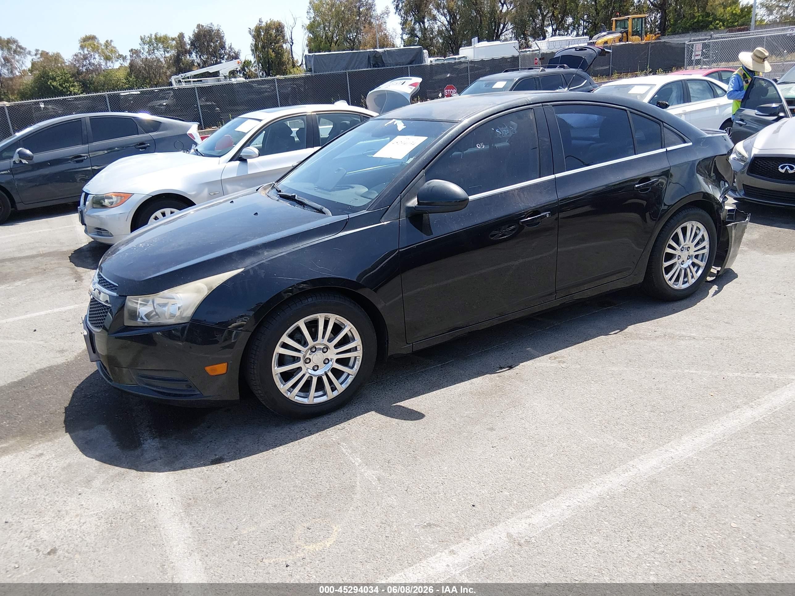2012 Chevrolet Cruze Eco Black vin: 1G1PJ5SC7C7310294