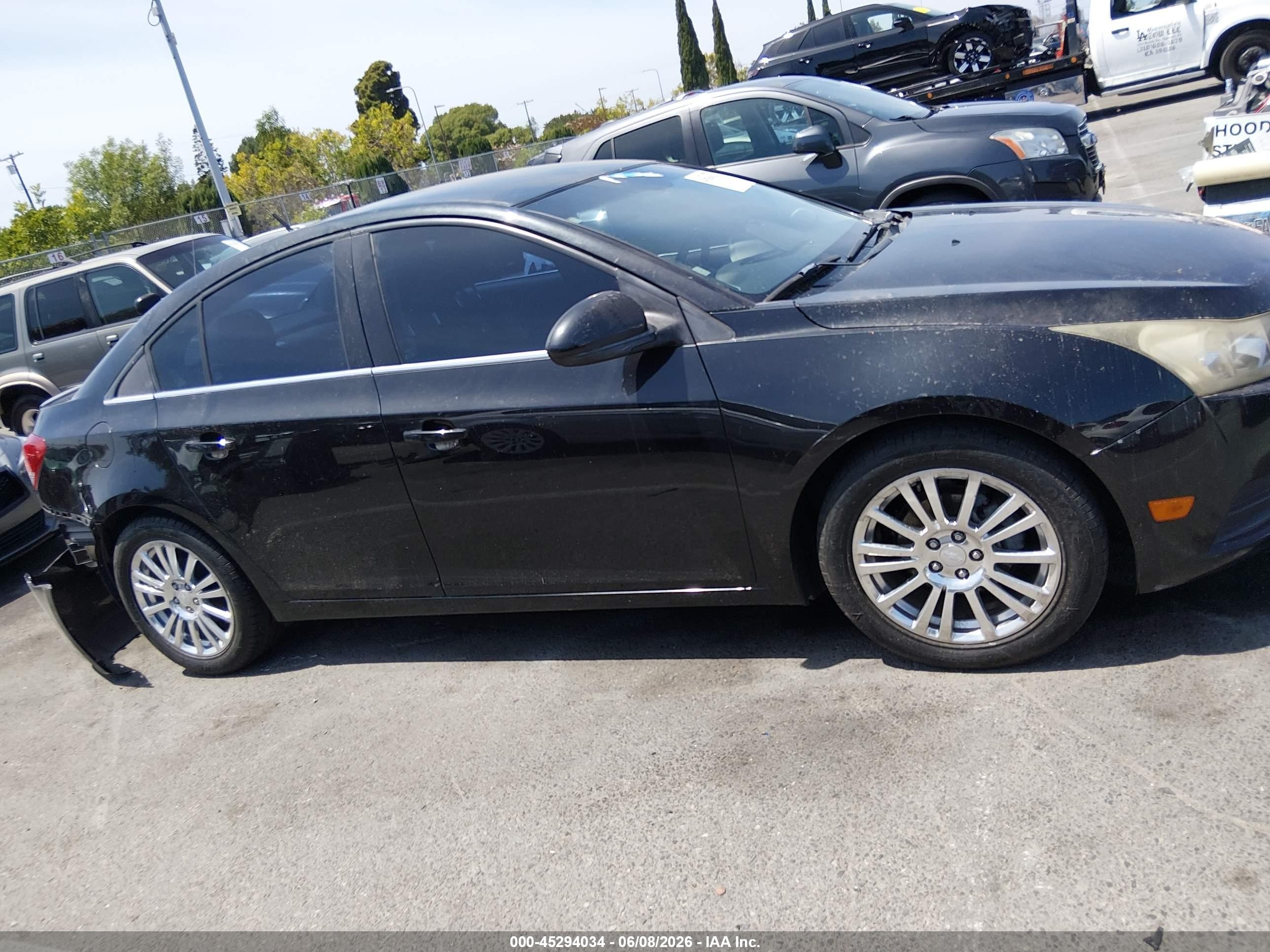 2012 Chevrolet Cruze Eco Black vin: 1G1PJ5SC7C7310294