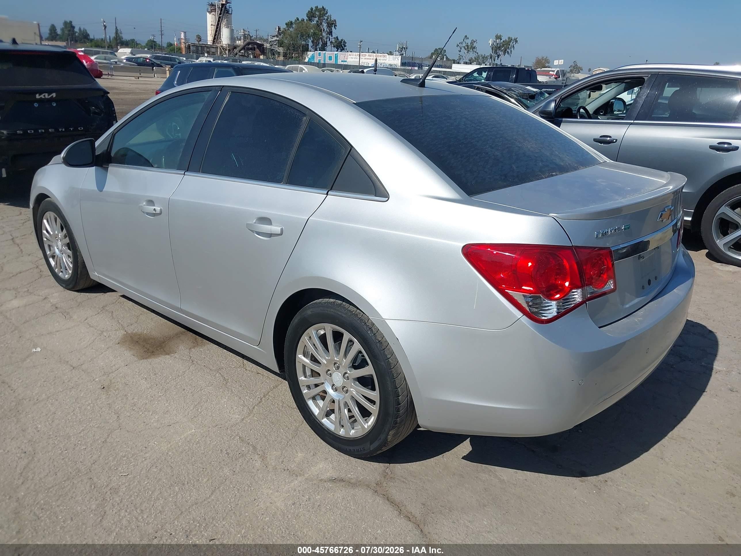 2012 Chevrolet Cruze Eco Серебряный vin: 1G1PJ5SC7C7367868