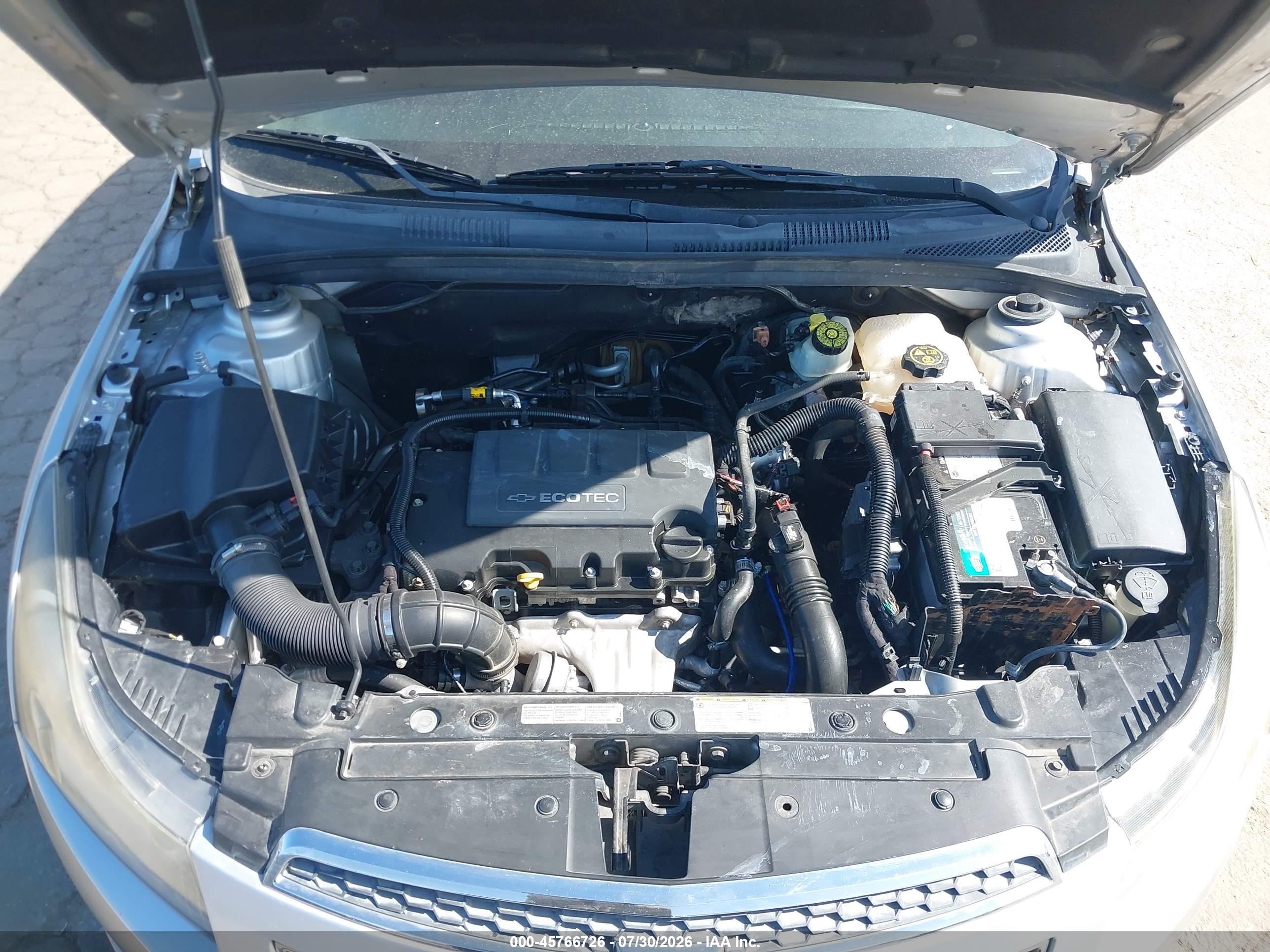 2012 Chevrolet Cruze Eco Серебряный vin: 1G1PJ5SC7C7367868