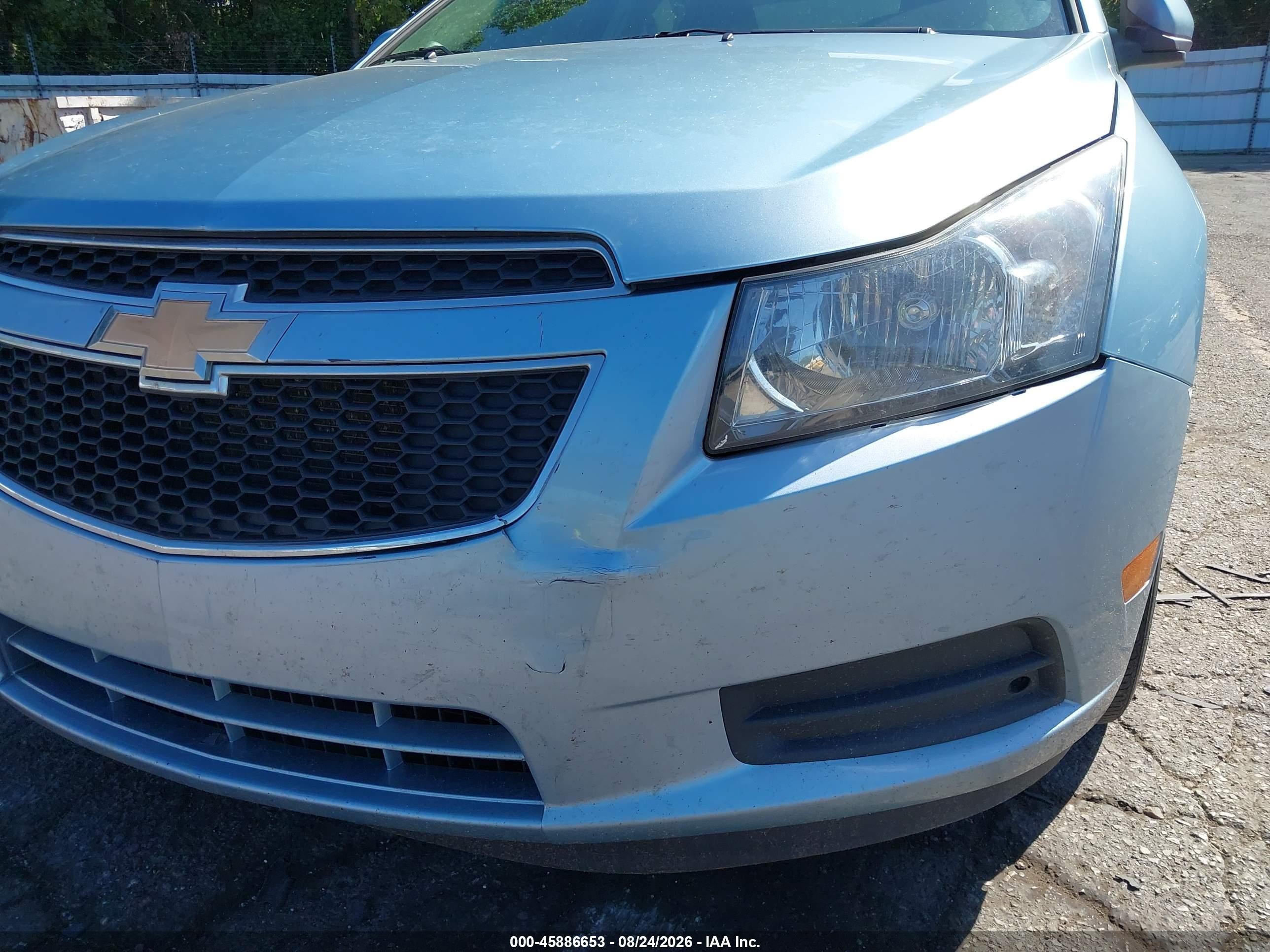 2012 Chevrolet Cruze Eco Light Blue vin: 1G1PJ5SC8C7131732