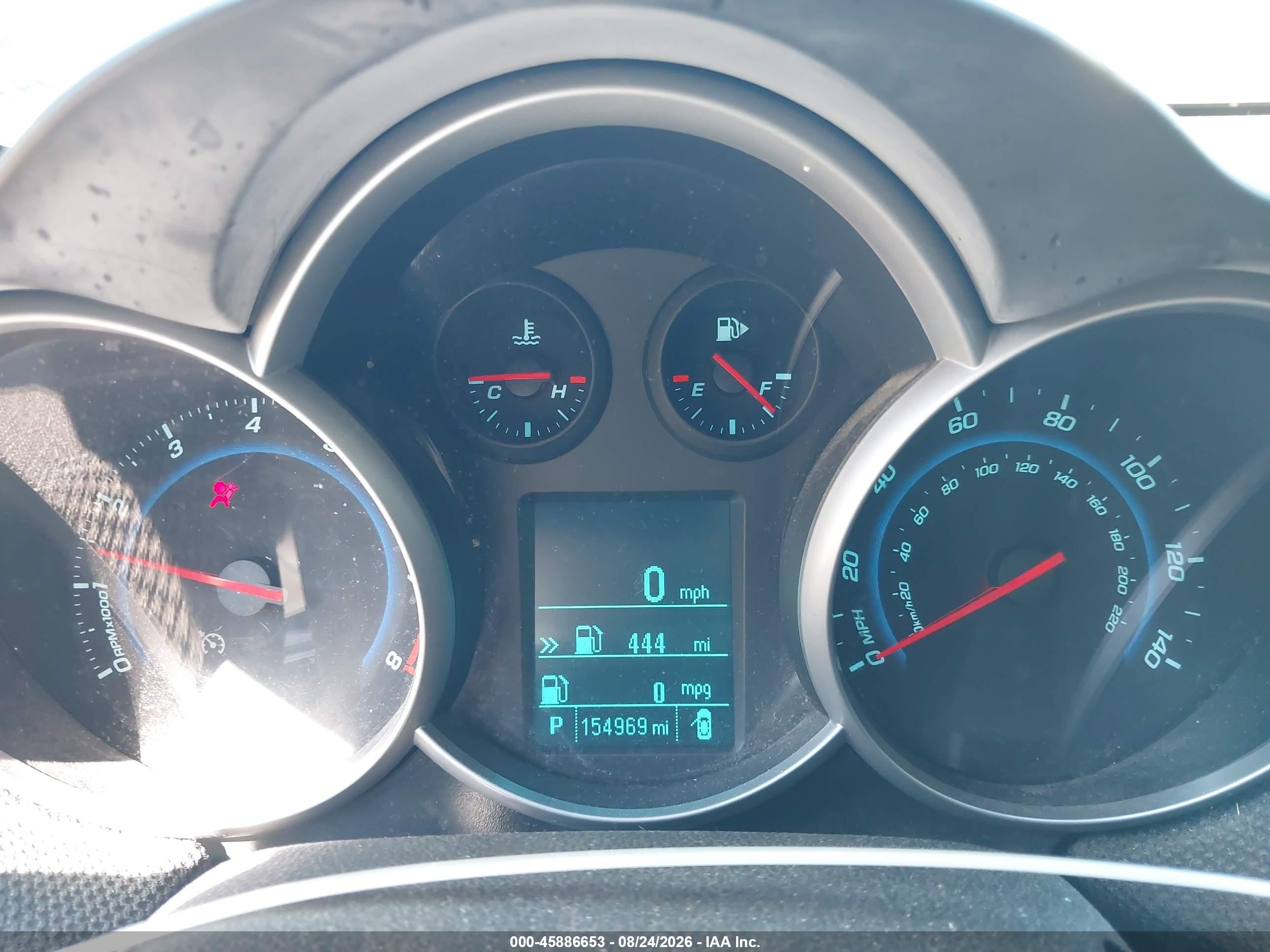 2012 Chevrolet Cruze Eco Light Blue vin: 1G1PJ5SC8C7131732