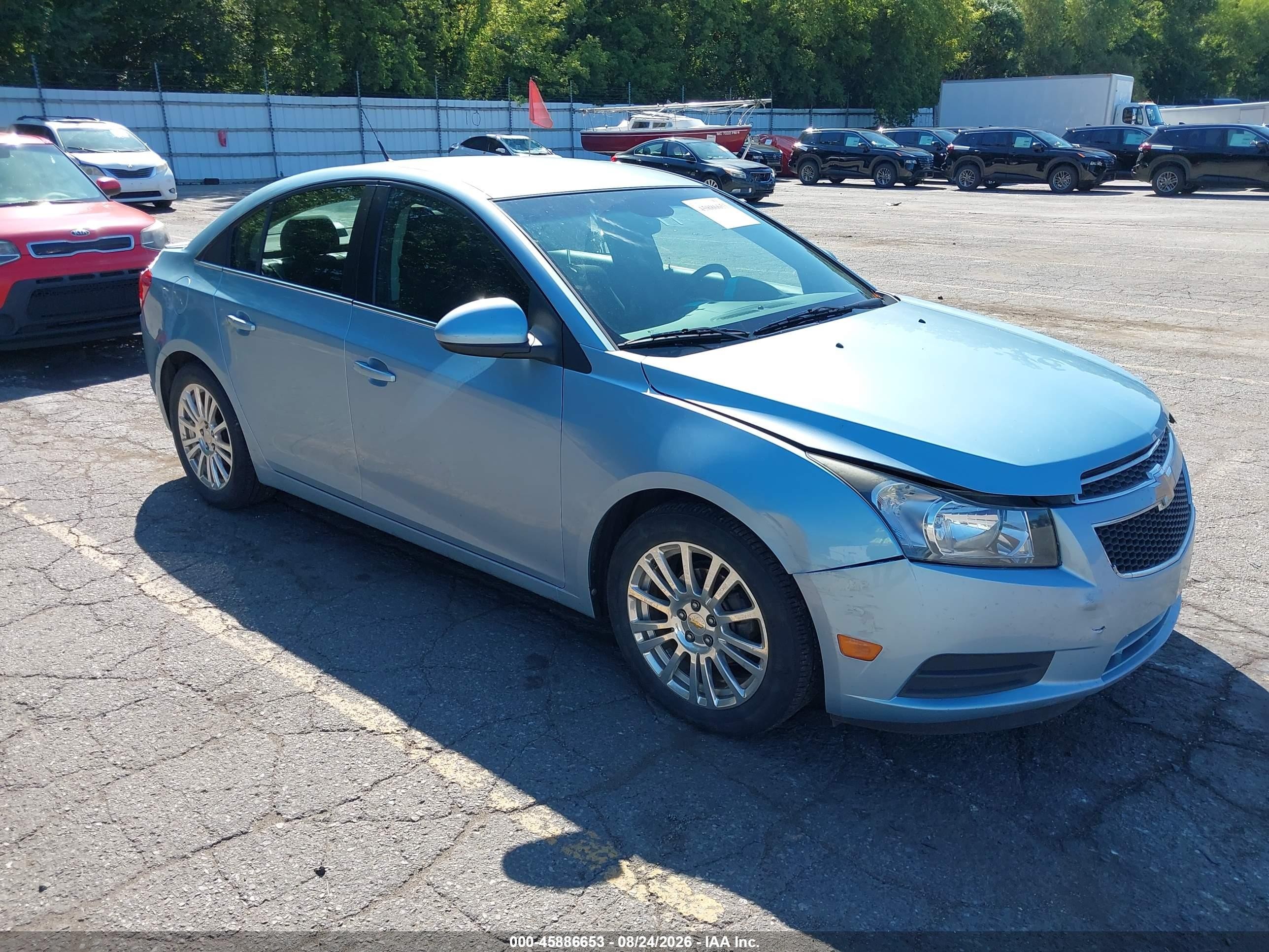 2012 Chevrolet Cruze Eco Light Blue vin: 1G1PJ5SC8C7131732