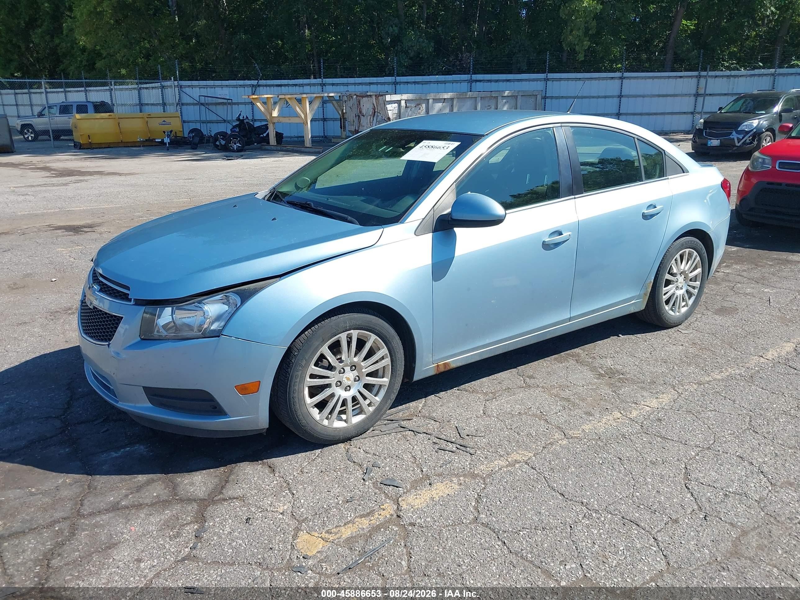 2012 Chevrolet Cruze Eco Light Blue vin: 1G1PJ5SC8C7131732