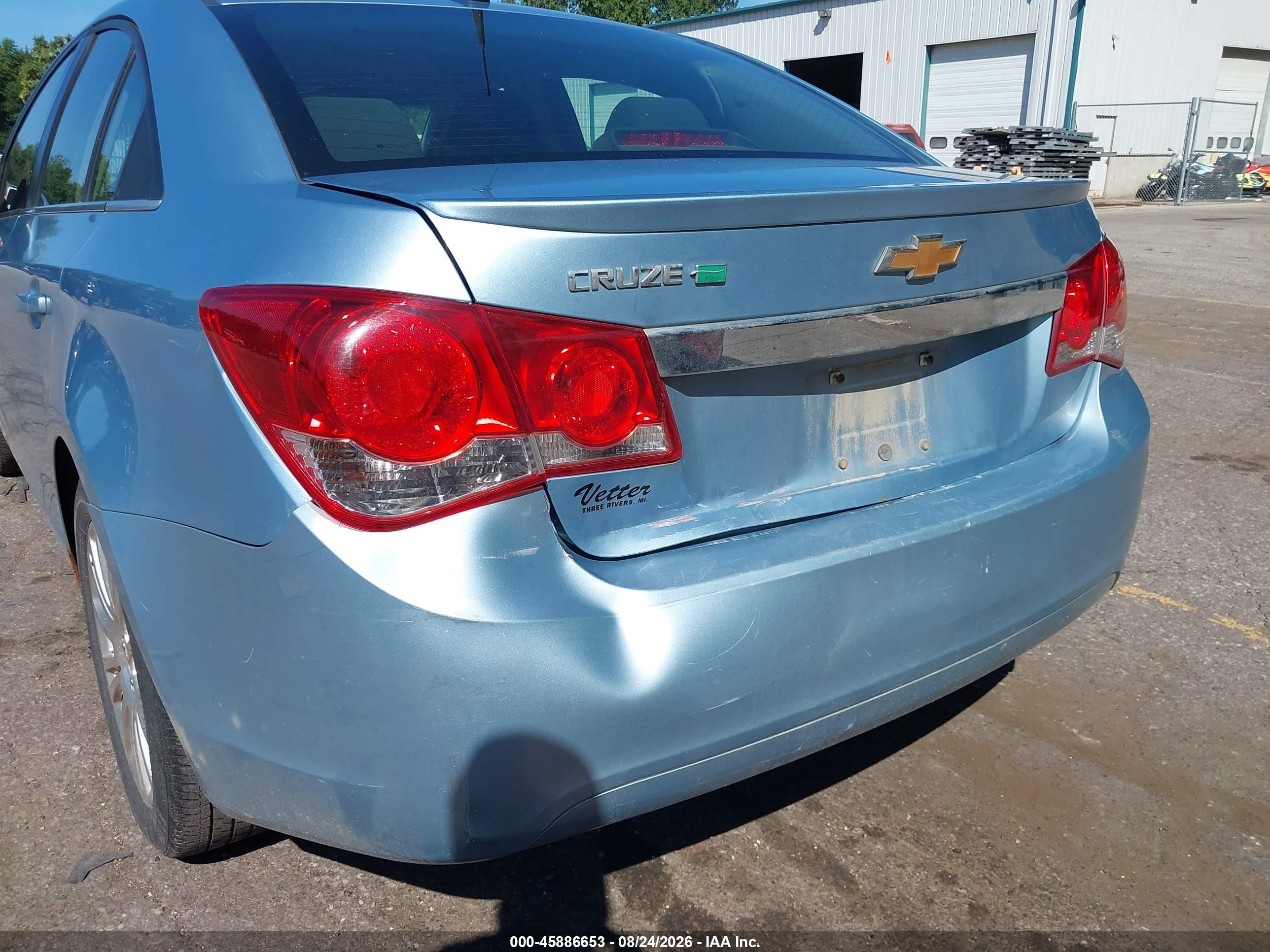 2012 Chevrolet Cruze Eco Light Blue vin: 1G1PJ5SC8C7131732