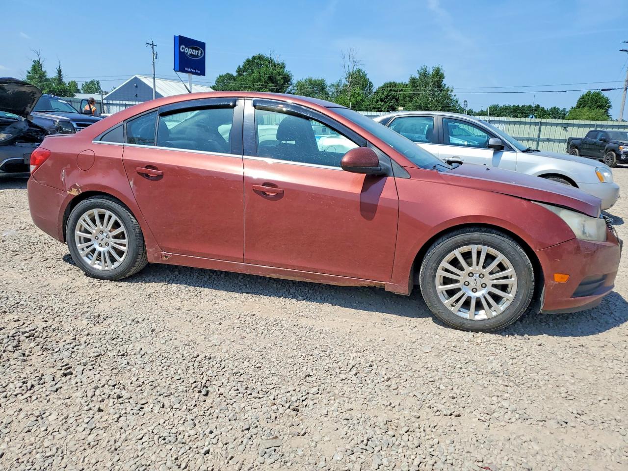 2012 Chevrolet Cruze Eco Burgundy vin: 1G1PJ5SC8C7317657