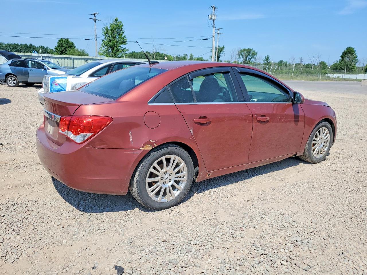 2012 Chevrolet Cruze Eco Burgundy vin: 1G1PJ5SC8C7317657