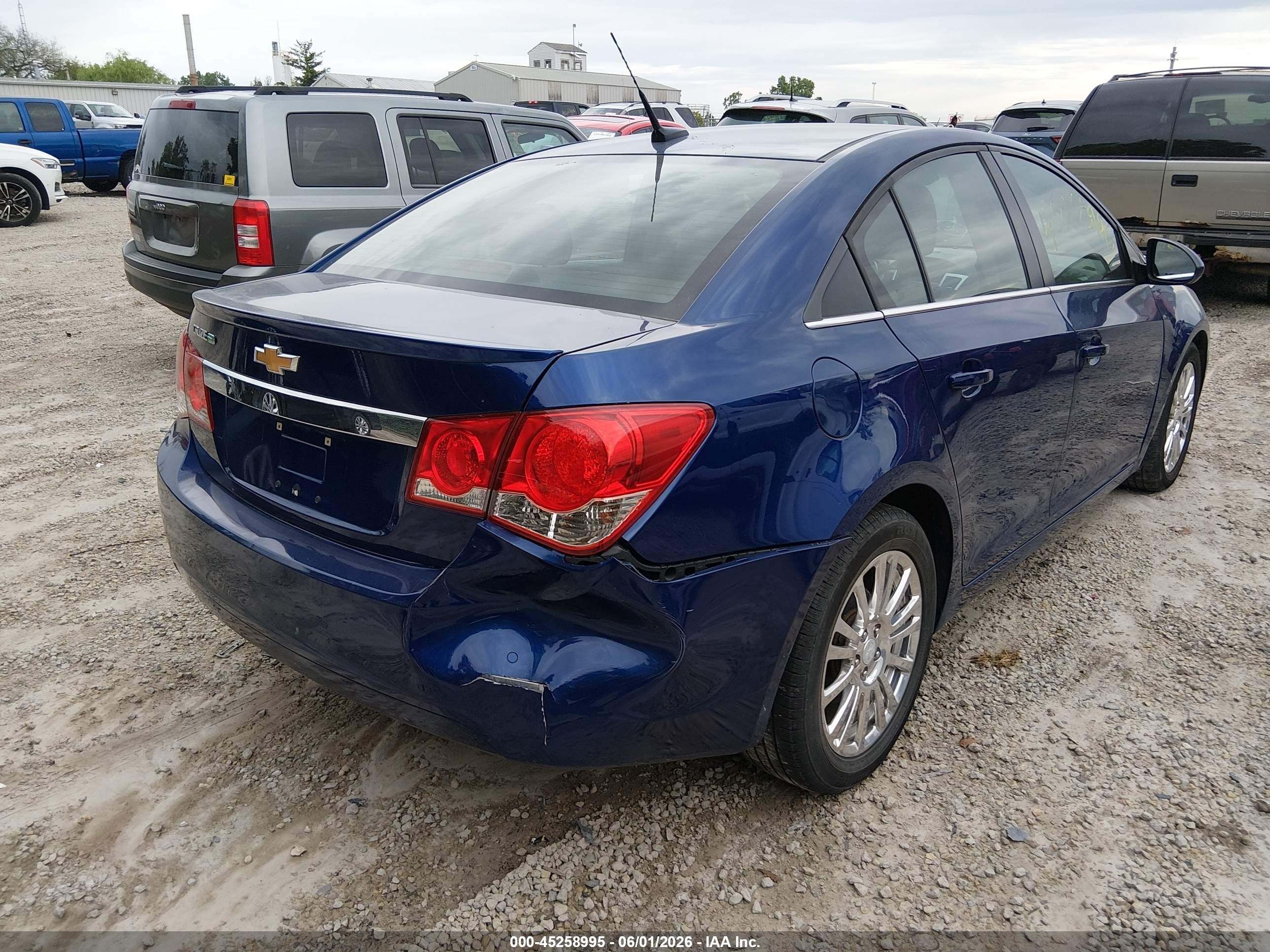 2012 Chevrolet Cruze Eco Blue vin: 1G1PJ5SC9C7318834
