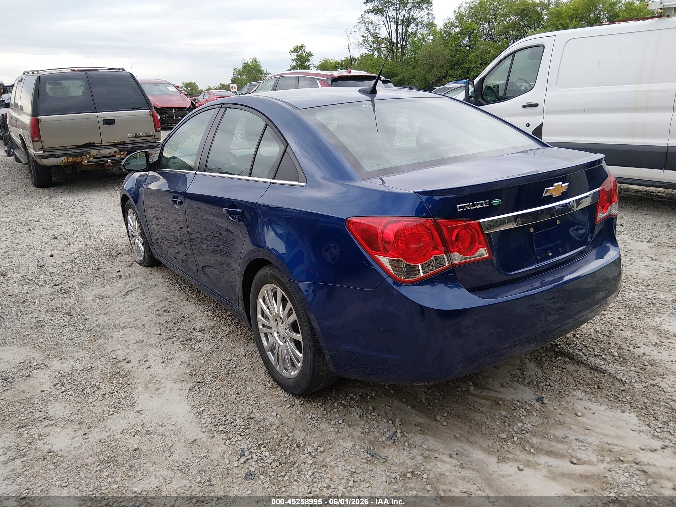 2012 Chevrolet Cruze Eco Blue vin: 1G1PJ5SC9C7318834