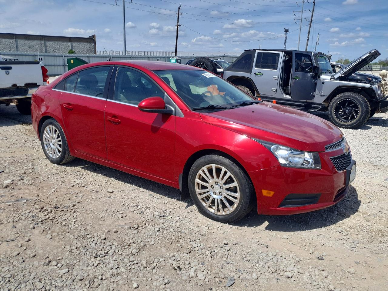 2012 Chevrolet Cruze Eco Red vin: 1G1PJ5SC9C7397938