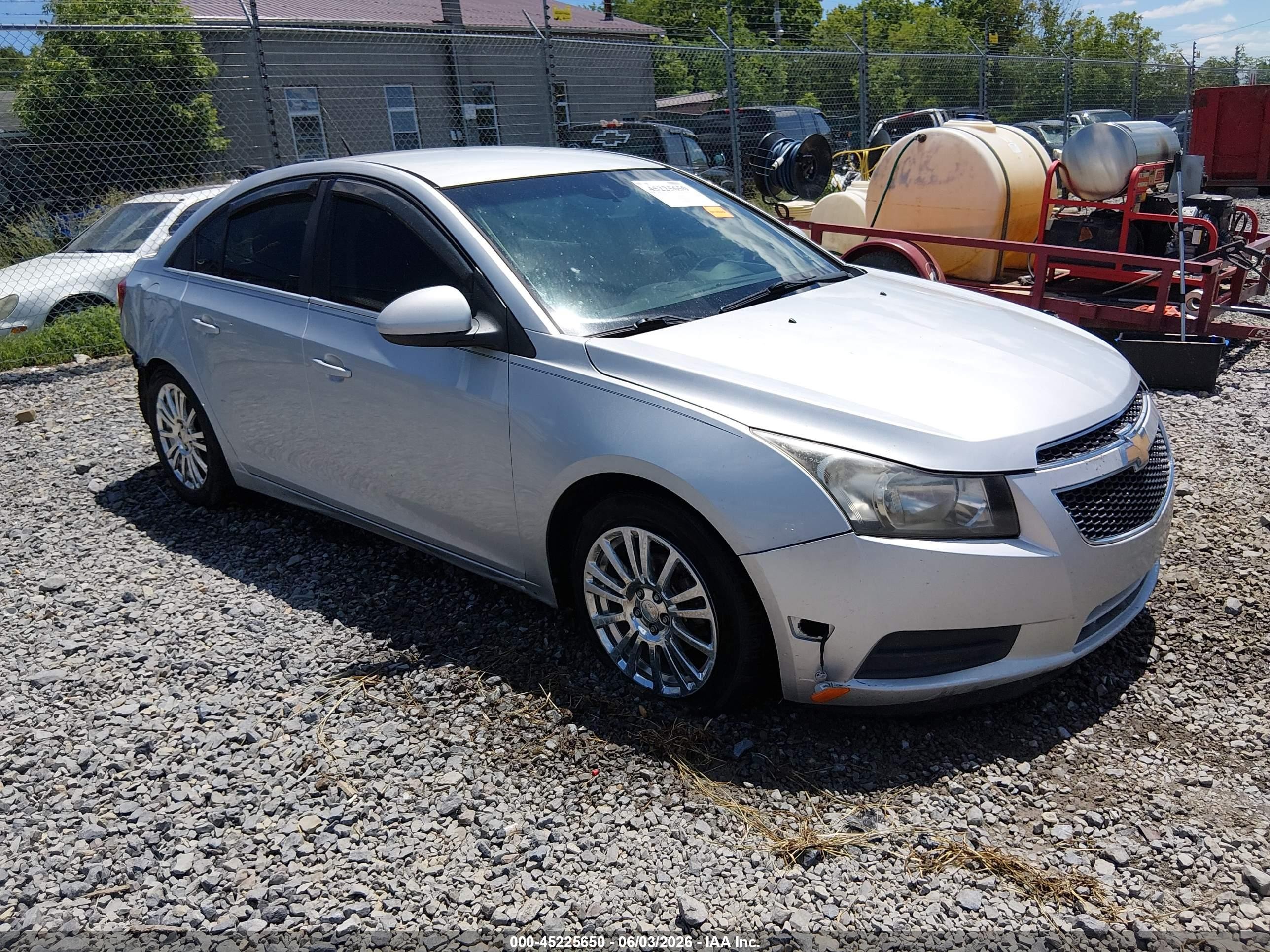 2012 Chevrolet Cruze Eco Silver vin: 1G1PJ5SCXC7156017
