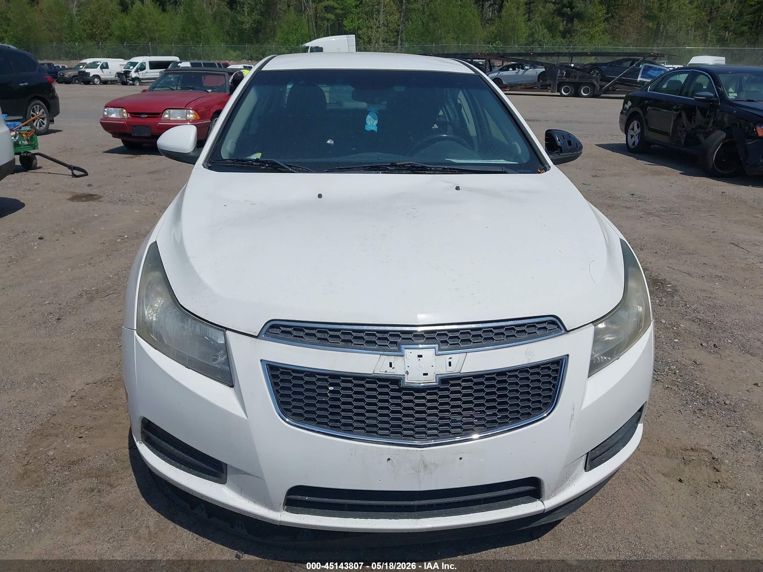 2012 Chevrolet Cruze Eco White vin: 1G1PJ5SCXC7335075