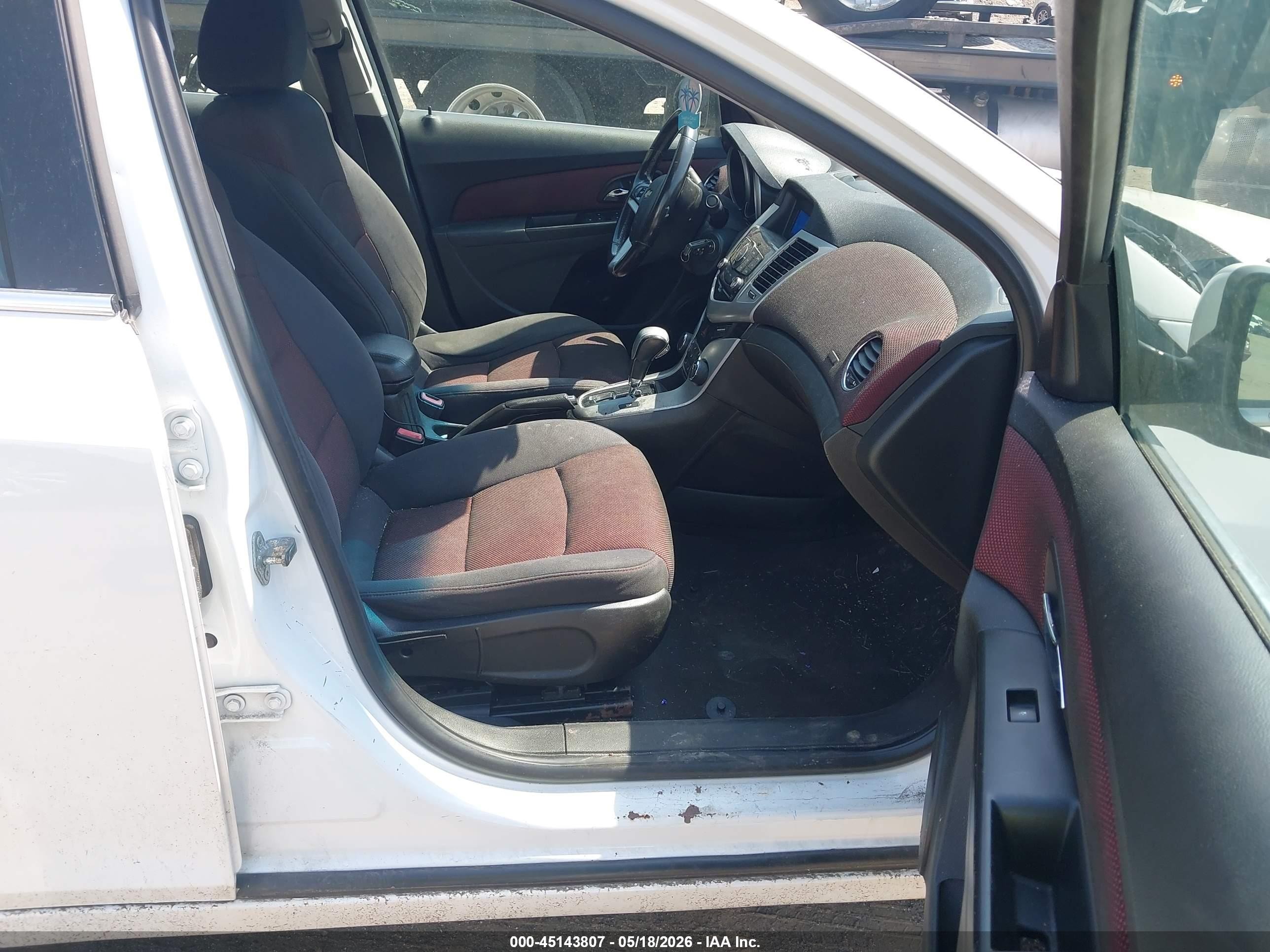 2012 Chevrolet Cruze Eco White vin: 1G1PJ5SCXC7335075