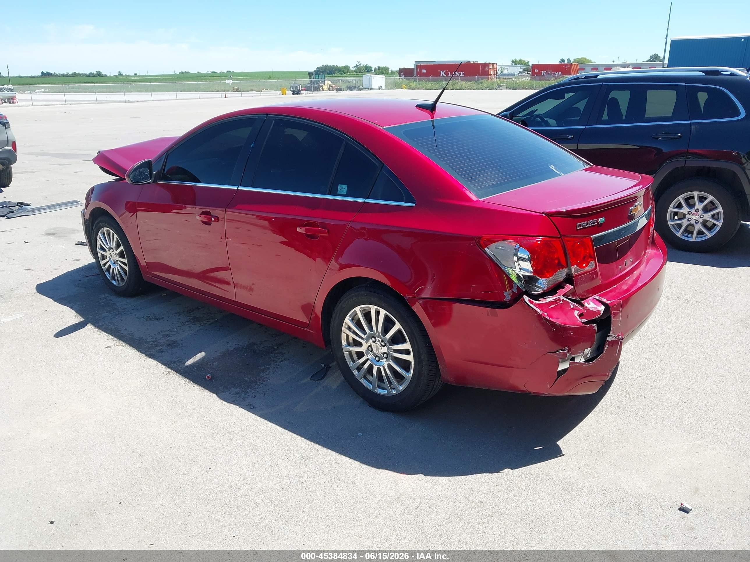 2012 Chevrolet Cruze Eco Red vin: 1G1PJ5SCXC7369565