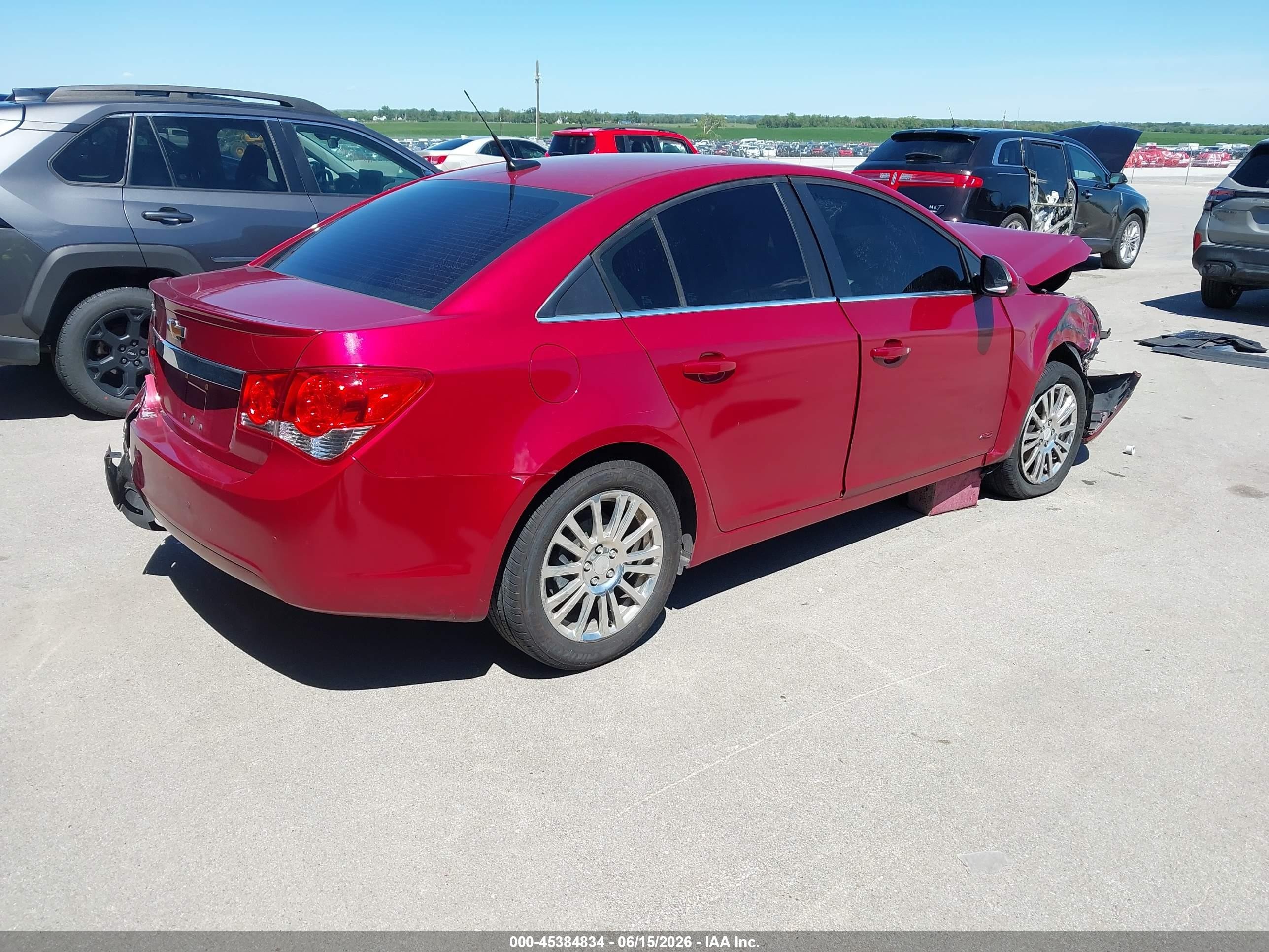 2012 Chevrolet Cruze Eco Red vin: 1G1PJ5SCXC7369565