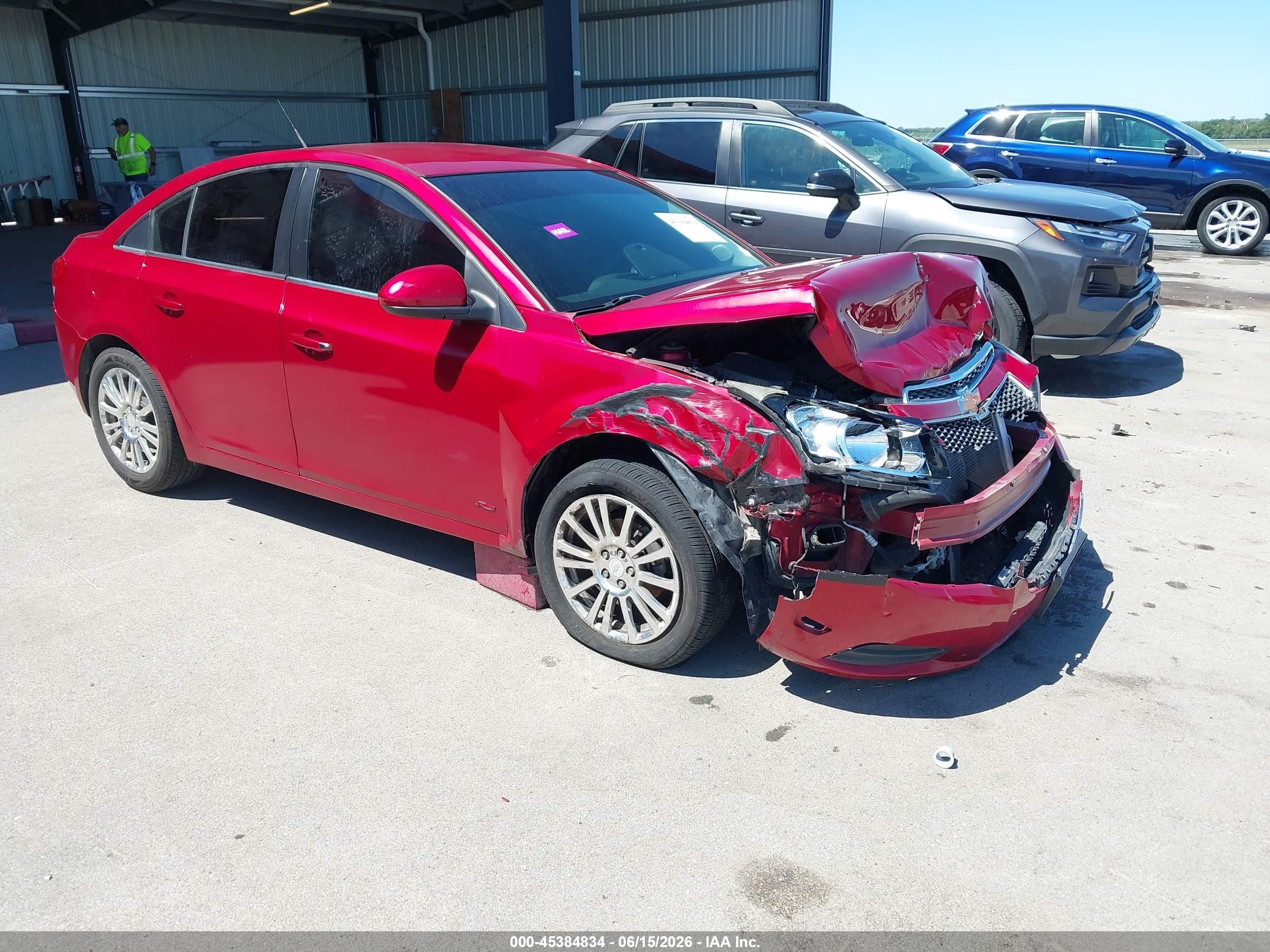 2012 Chevrolet Cruze Eco Red vin: 1G1PJ5SCXC7369565