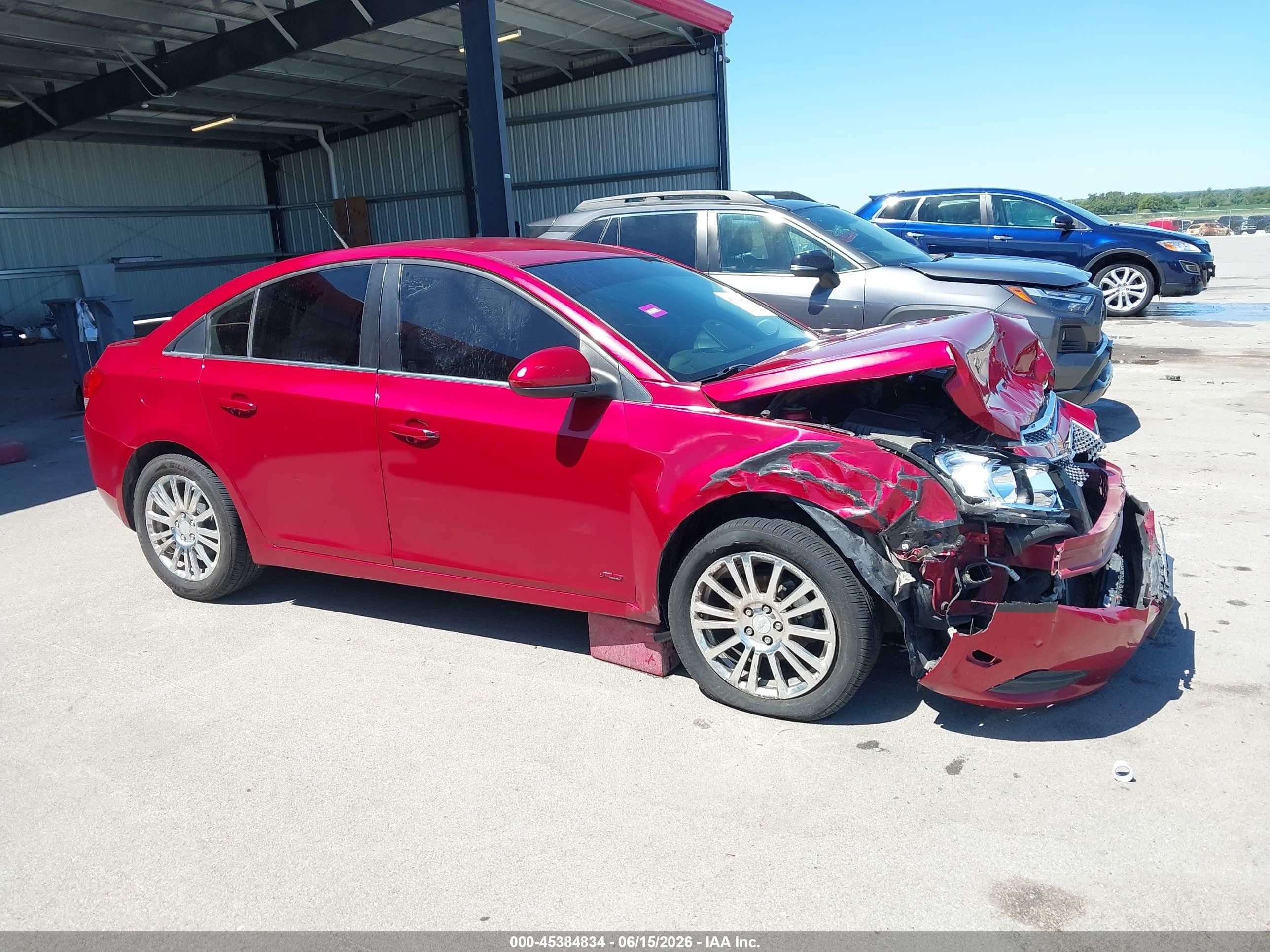 2012 Chevrolet Cruze Eco Red vin: 1G1PJ5SCXC7369565