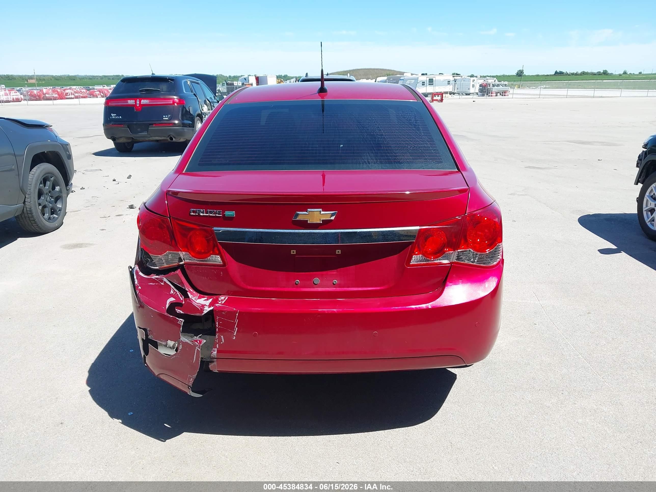 2012 Chevrolet Cruze Eco Red vin: 1G1PJ5SCXC7369565