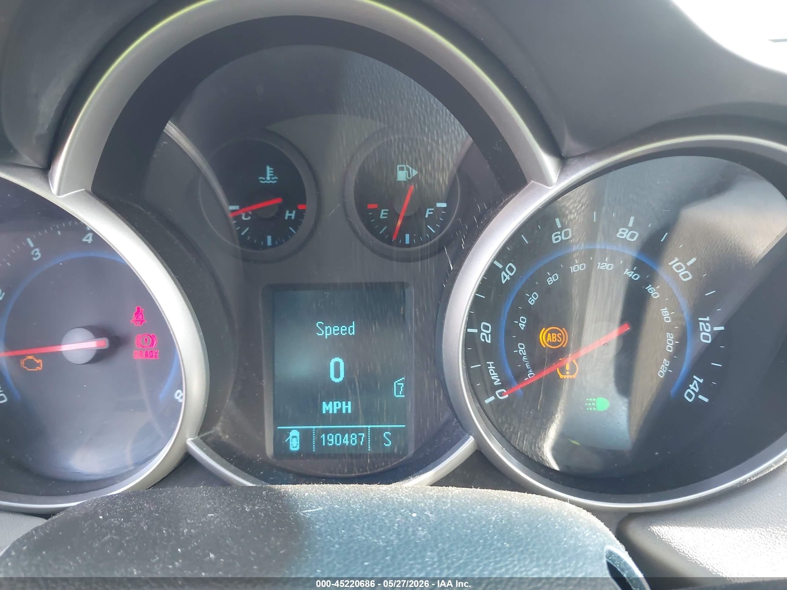 2011 Chevrolet Cruze Eco Light Blue vin: 1G1PK5S91B7217433