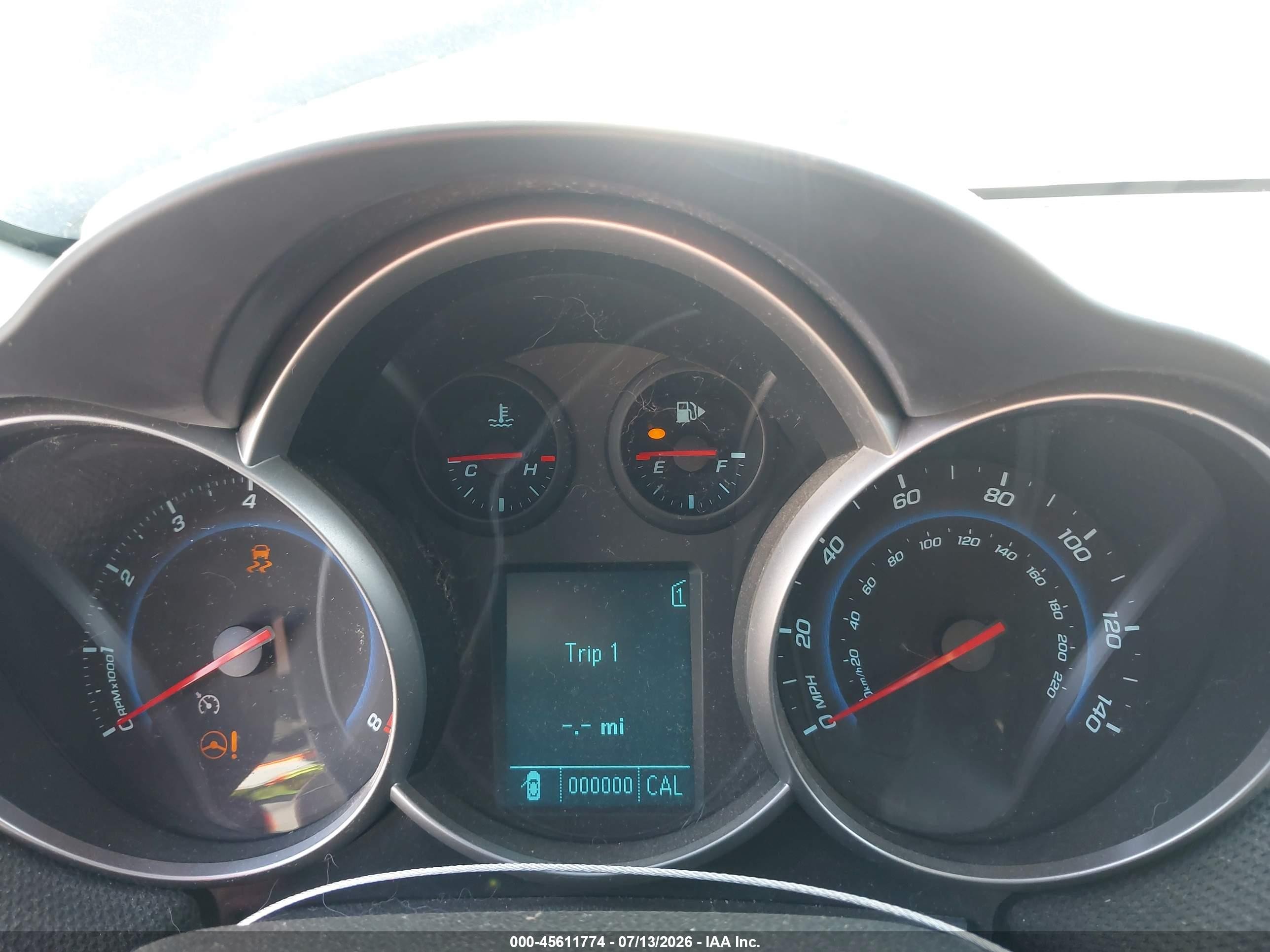 2011 Chevrolet Cruze Eco Blue vin: 1G1PK5S94B7307532
