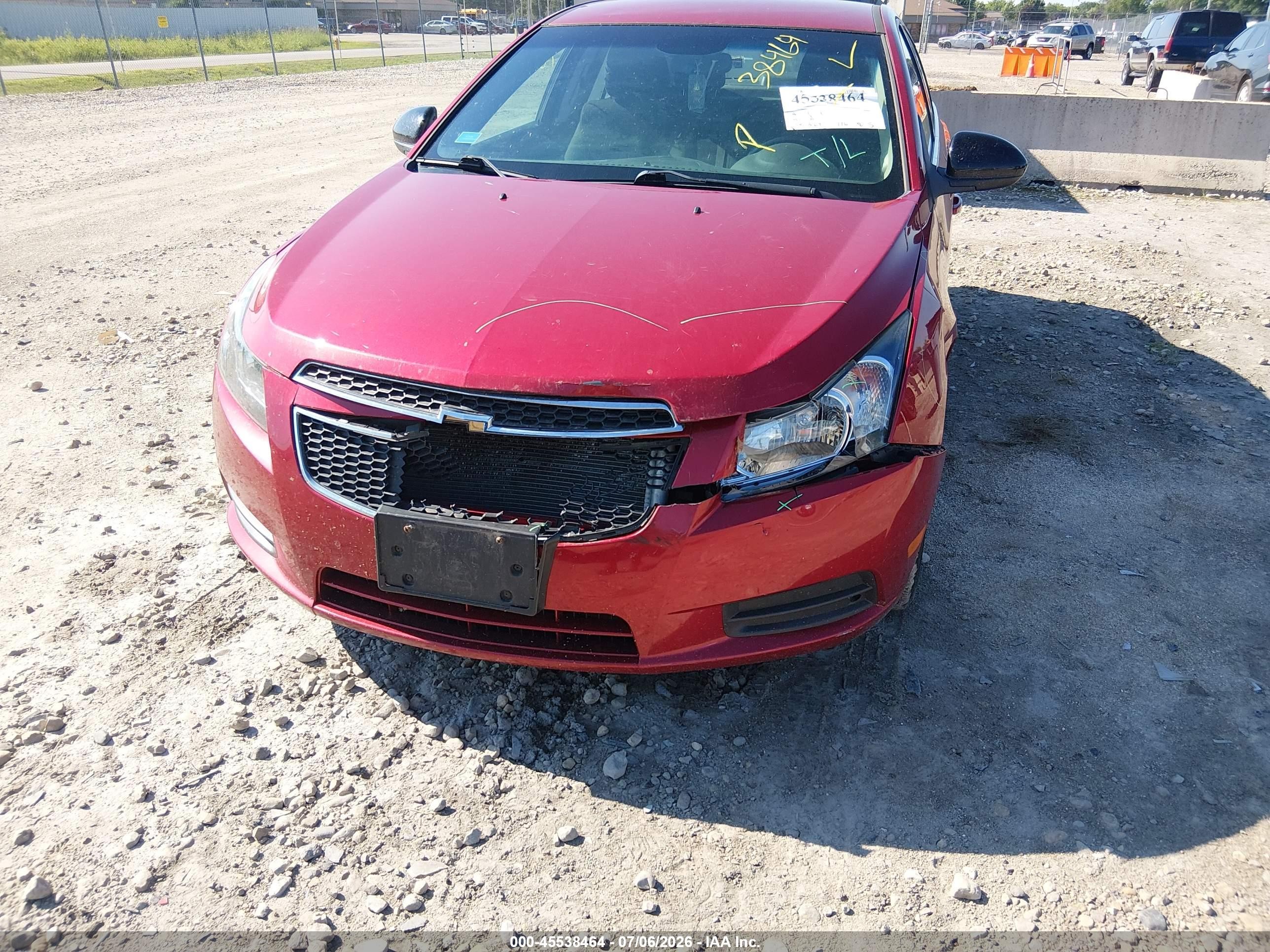 2011 Chevrolet Cruze Eco Красный vin: 1G1PK5S98B7292579