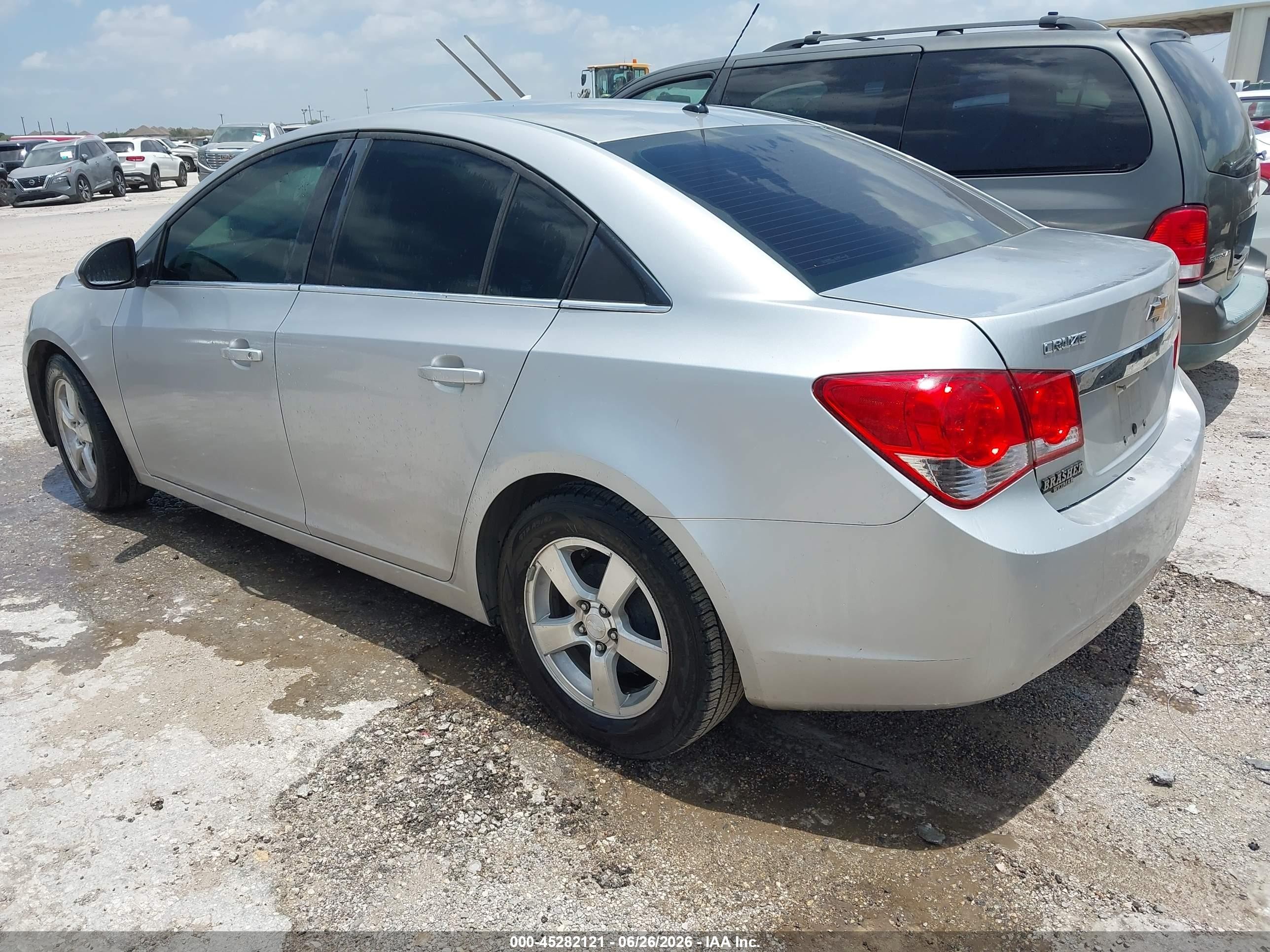 2013 Chevrolet Cruze Lt Silver vin: 1G1PK5SB0D7156677