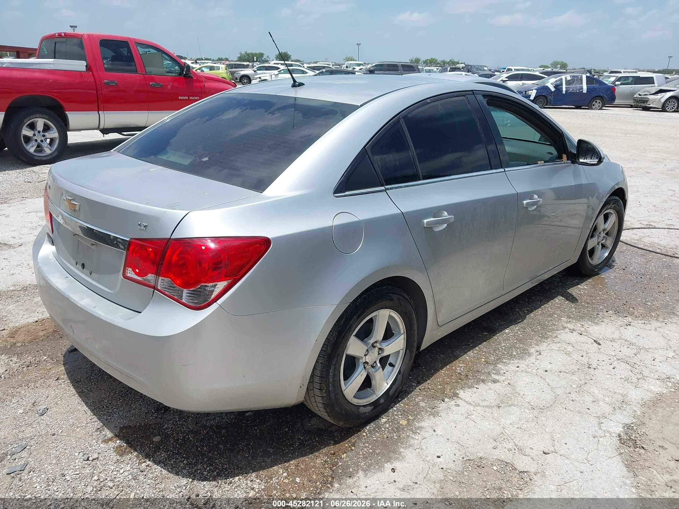 2013 Chevrolet Cruze Lt Silver vin: 1G1PK5SB0D7156677