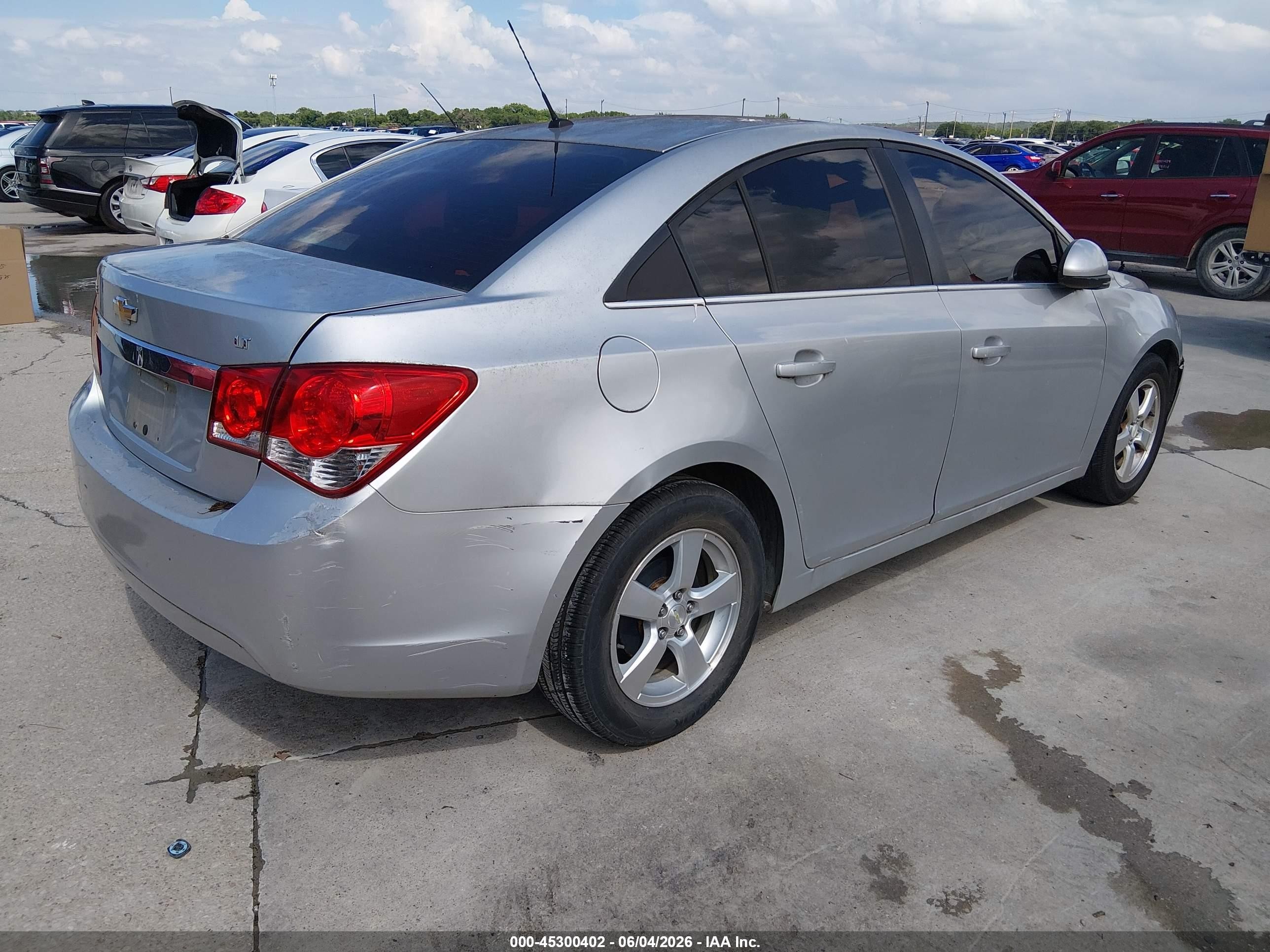 2013 Chevrolet Cruze Lt Silver vin: 1G1PK5SB0D7198072