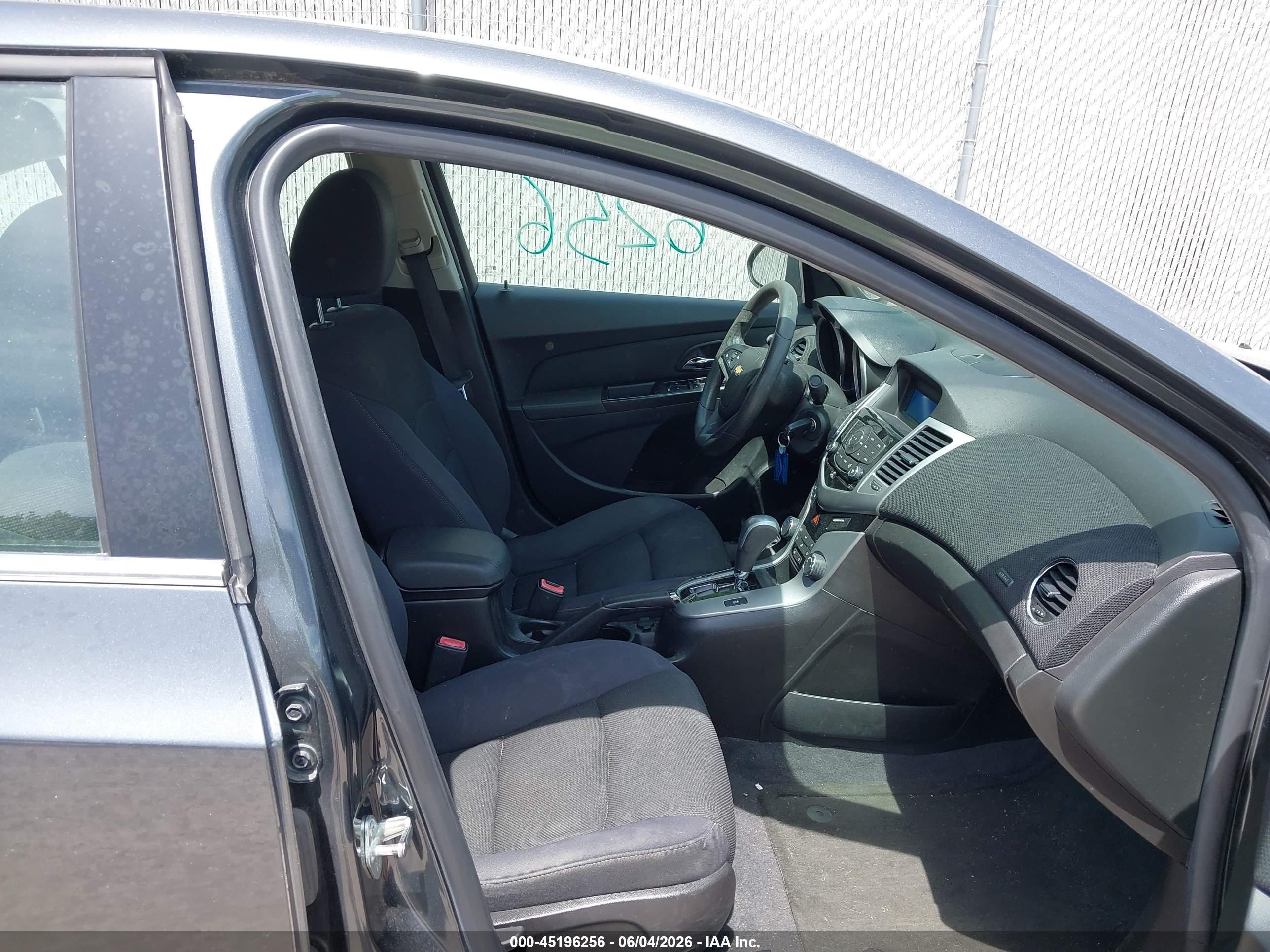 2013 Chevrolet Cruze Lt Blue vin: 1G1PK5SB1D7185881