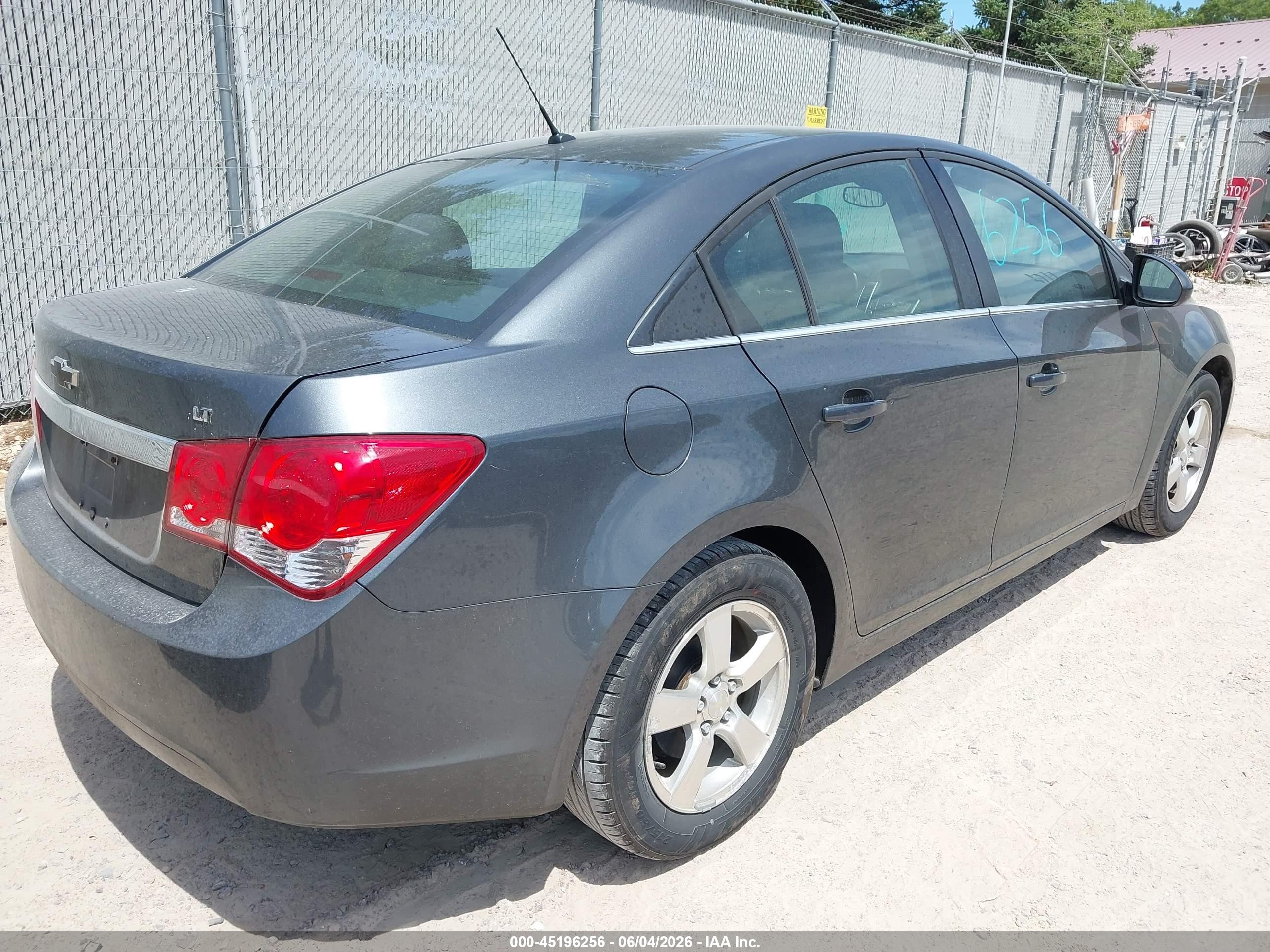 2013 Chevrolet Cruze Lt Blue vin: 1G1PK5SB1D7185881