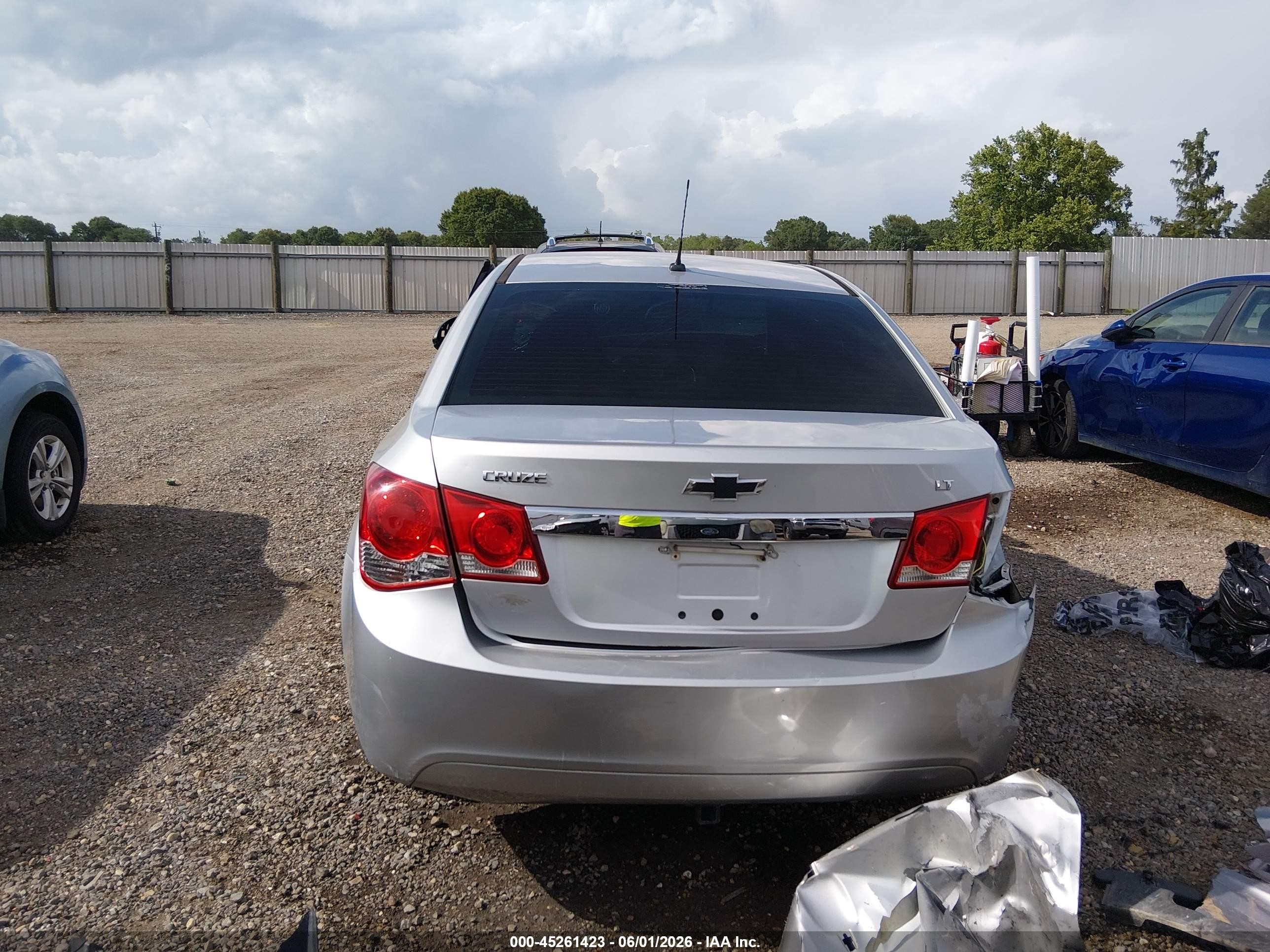 2014 Chevrolet Cruze Lt Silver vin: 1G1PK5SB2E7188130