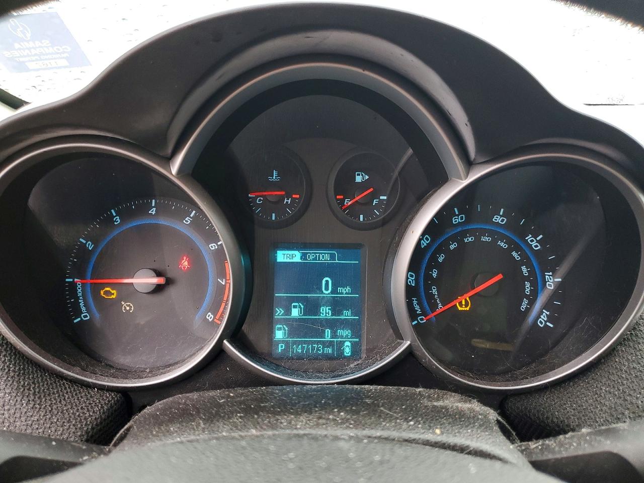 2014 Chevrolet Cruze Lt Blue vin: 1G1PK5SB3E7400372