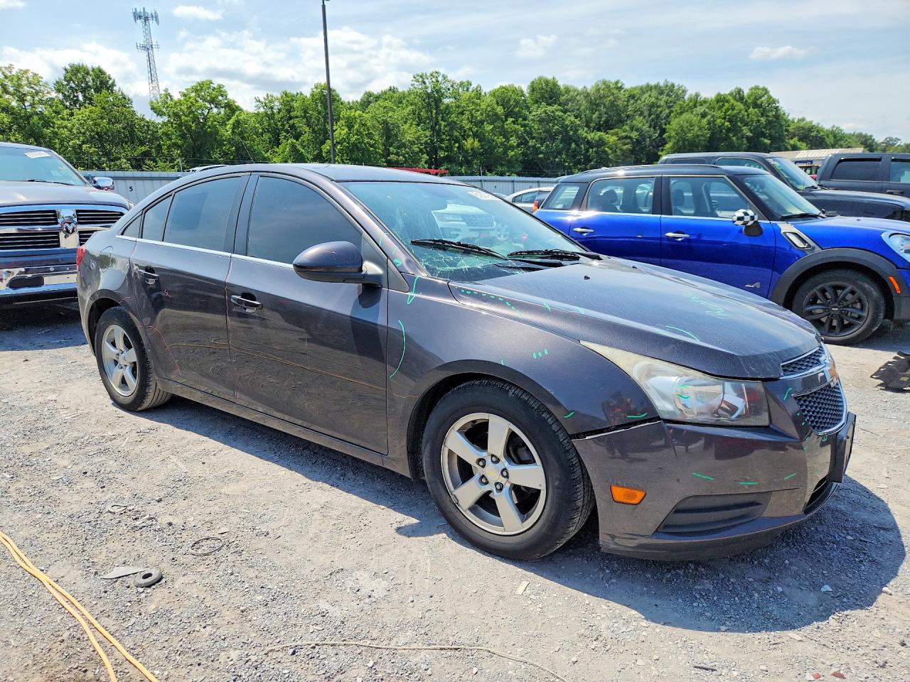 2014 Chevrolet Cruze Lt Charcoal vin: 1G1PK5SB8E7466481